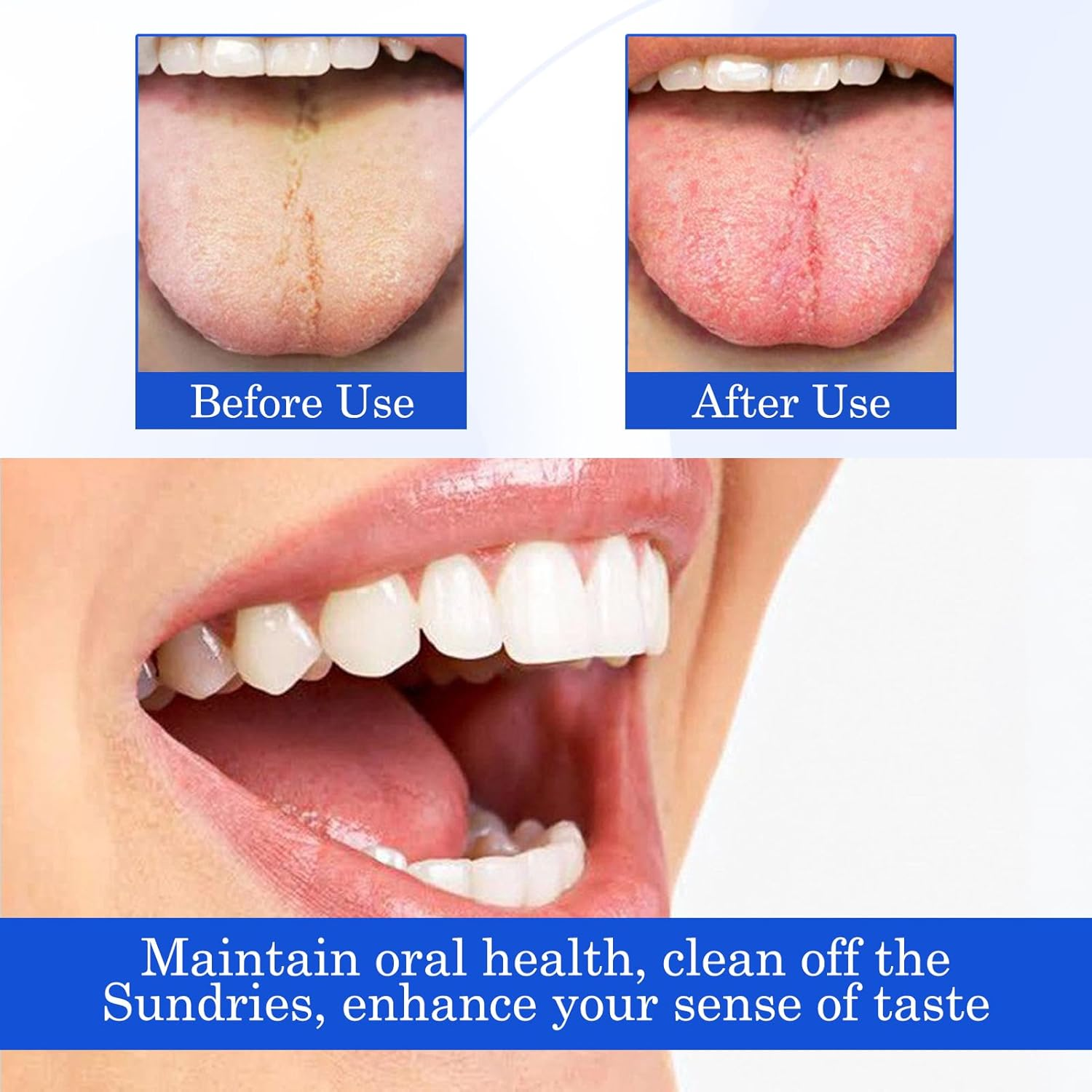 Tongue Scraper, Tongue Cleaner, 3 Pcs Tongue Scrapers, Silicone Oral Brush Fight Bad Breath, Oral Care Individual Pack for Adults for Remove the Gunk and Breath Feeling Fresh (Blue & Orange & Red)​ image number 5