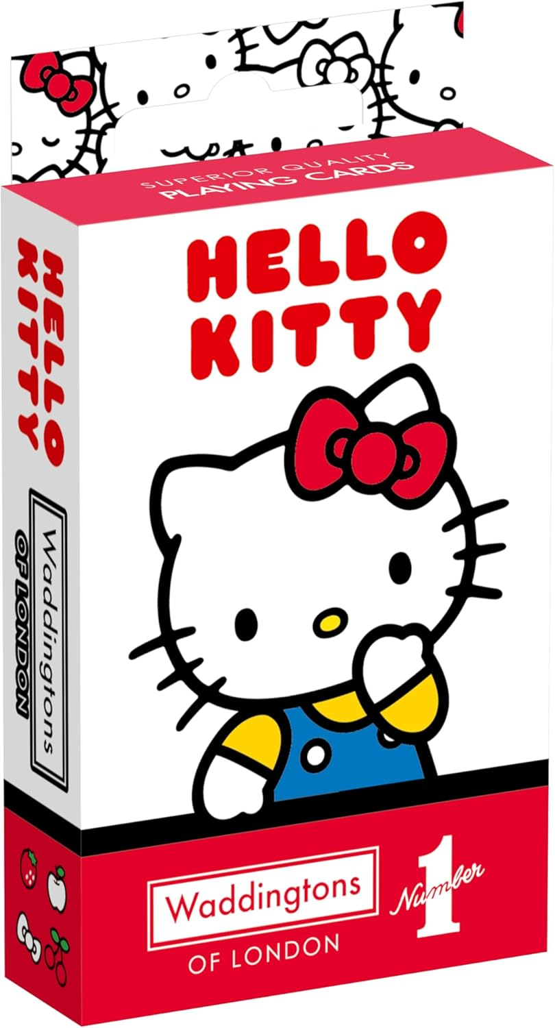 Waddington'S No. 1 Playing Cards Hello Kitty Playing Cards Edition - Waddingtons Number 1 Deck of Cards Suitable for Poker and Snap - Portable Deck for Kids & Adults Aged 6+ image number 1