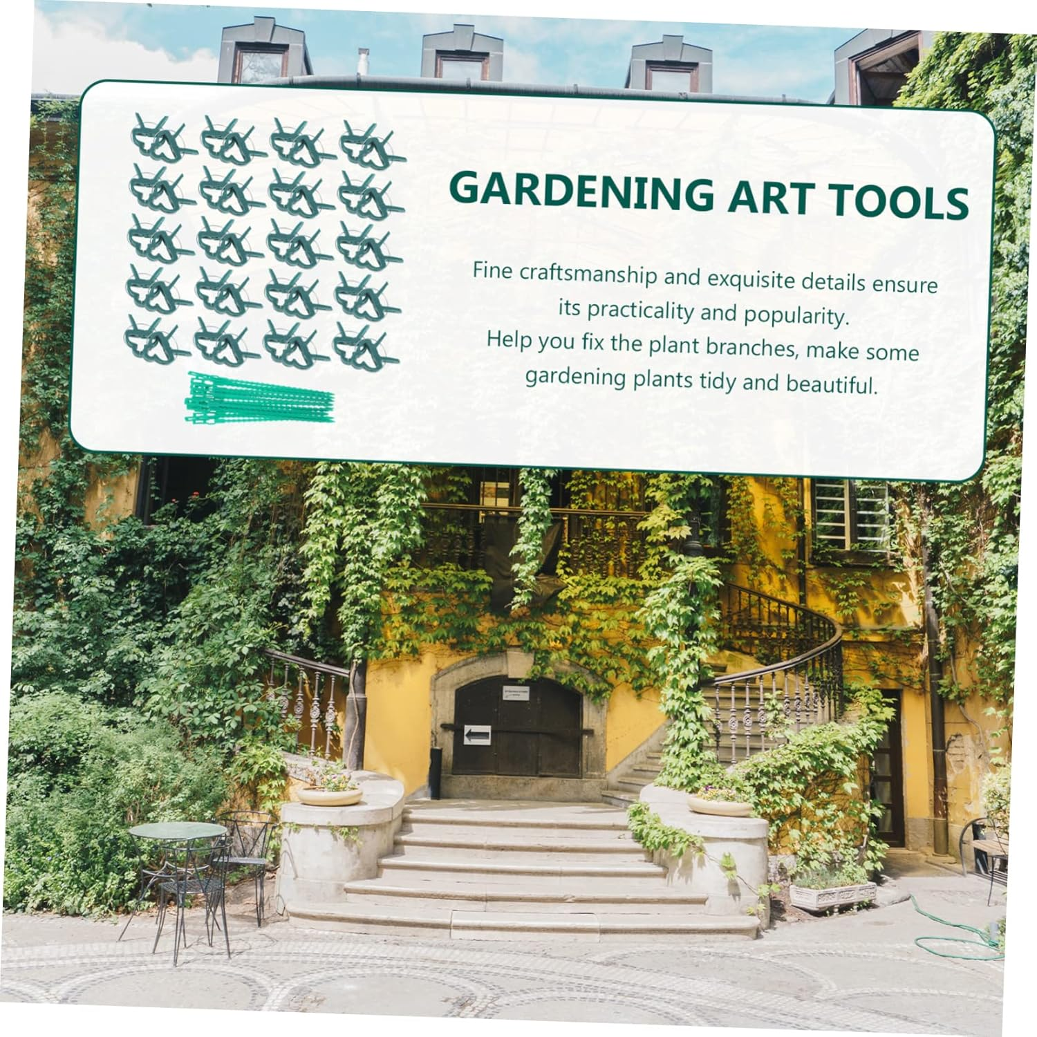 Kisangel Tie Ties Clip for Greenhouse Plants Fixing Gardening Tools Clips for Potted Branches image number 2