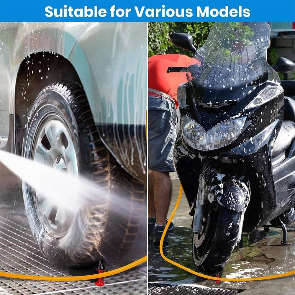 HPAMR 4 Pcs Car Hose Guide for Car Washing, Tire Hose Guid, Plastic Tire Winder Fit for Vehicle Cleaning and Detailing, Cars Wash Tool to Avoid Snagging image number 5