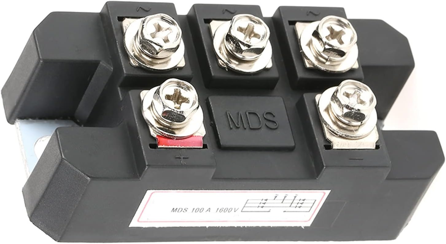 MDS100A Black Three Phase Diode Bridge Rectifier 100A High Power 1600V Suitable for Power Supply image number 2