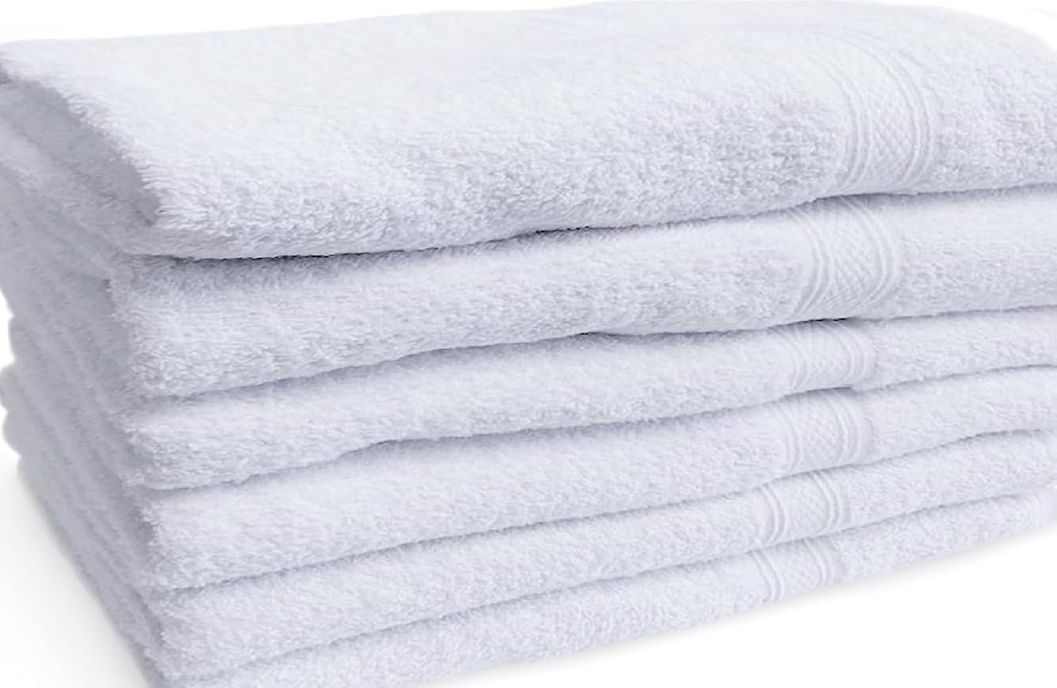Towels N More 6 Pack 20"X40" Small Light Weight Gym Towels or Can Be Used as Kids Bath Towels or Salon Towel, 100% Ring Spun Cotton Loops Sweat Towels Women'S Hair Dry Towel image number 1