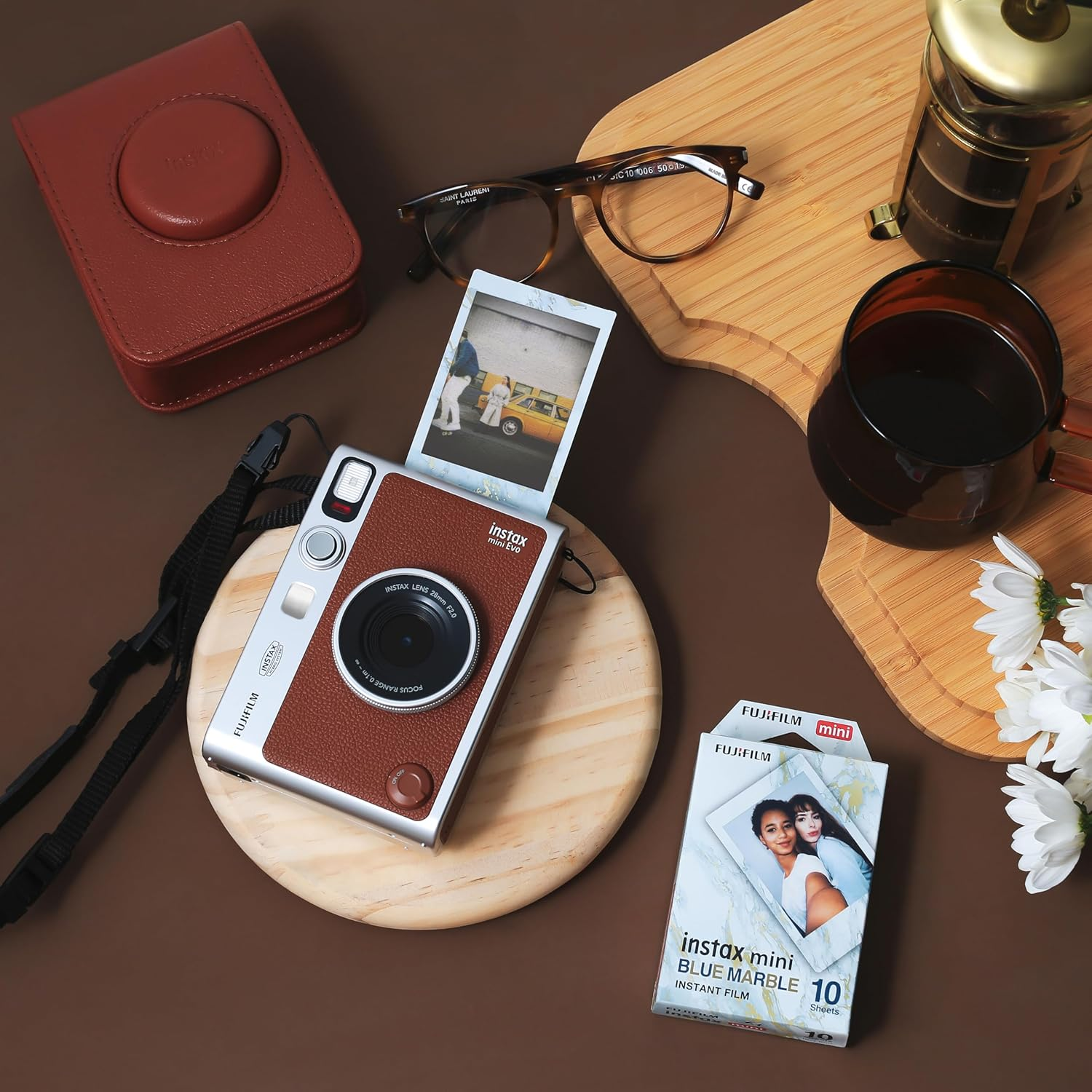 Instax Fujifilm Mini EVO Bundle, Brown image number 5
