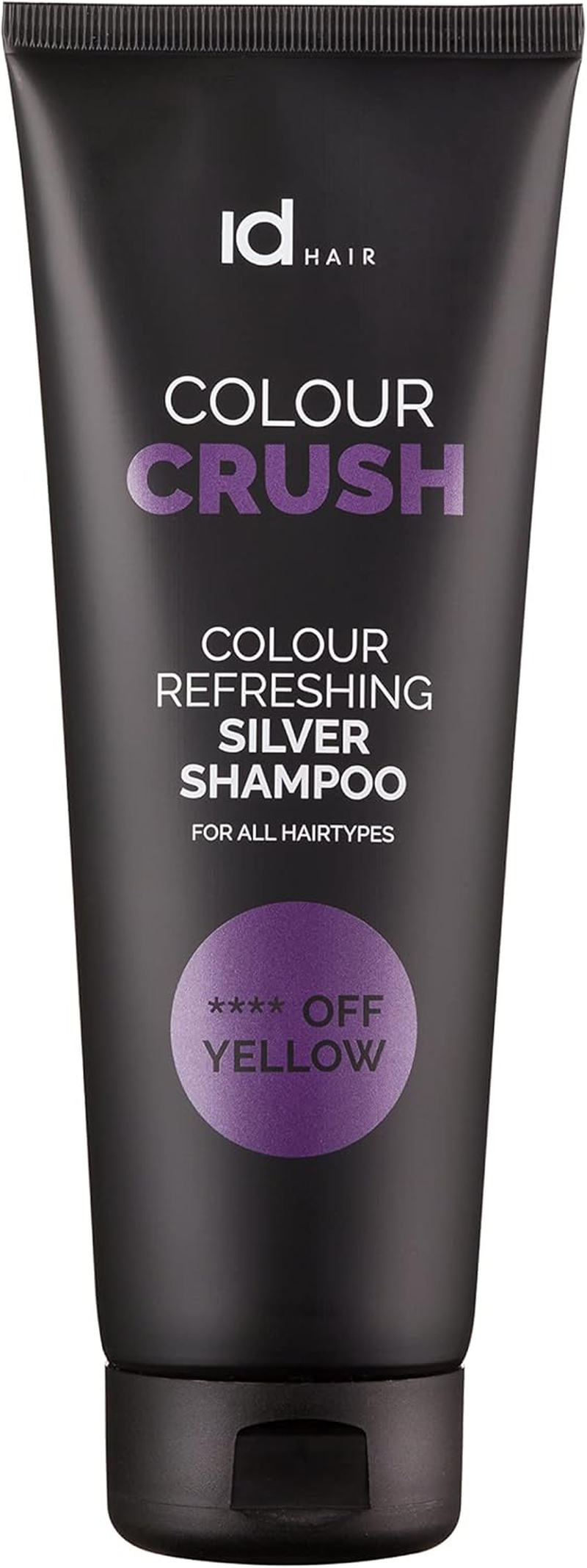 ID Hair Colour Crush Silver Shampoo - No Yellow - 250 Ml - anti Yellow Tint Silver Shampoo