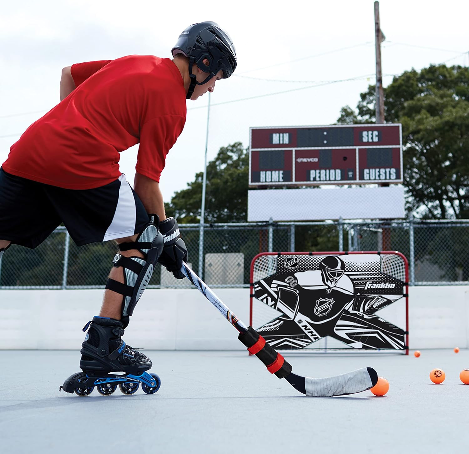 Franklin Sports Hockey Stick Weight - Hockey Training Aid + Accessory for Stick Handling + Shooting Skills - Adjustable Weight 3.5 to 14 Ounce Stick Training Weight - Hockey Training Equipment image number 3