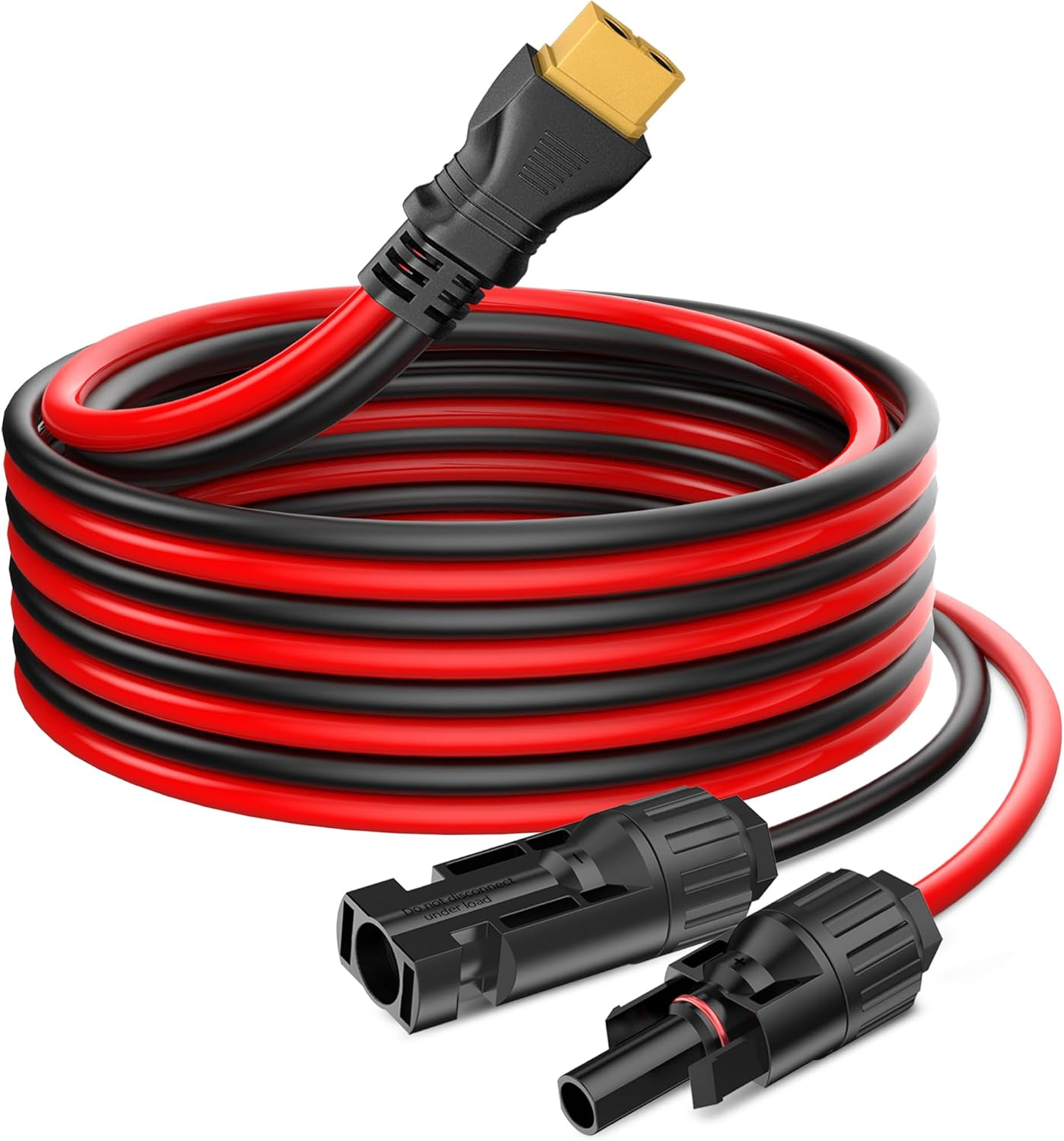 Pixelman Solar Panel Plug to XT60 Charge Cable, 10AWG Connector with Upgraded Adapter, Extension Cable (3.2 Ft), 10A-SOLAR-XT60-3.2 FT image number 4