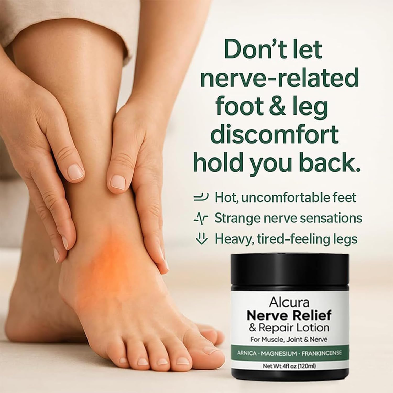 Nerve Relief Cream,Neuropathy Magnesium Lotion,Natural Shoulder Cream,Quick Absorption,For Body Muscles and Joints - 2Pcs image number 6