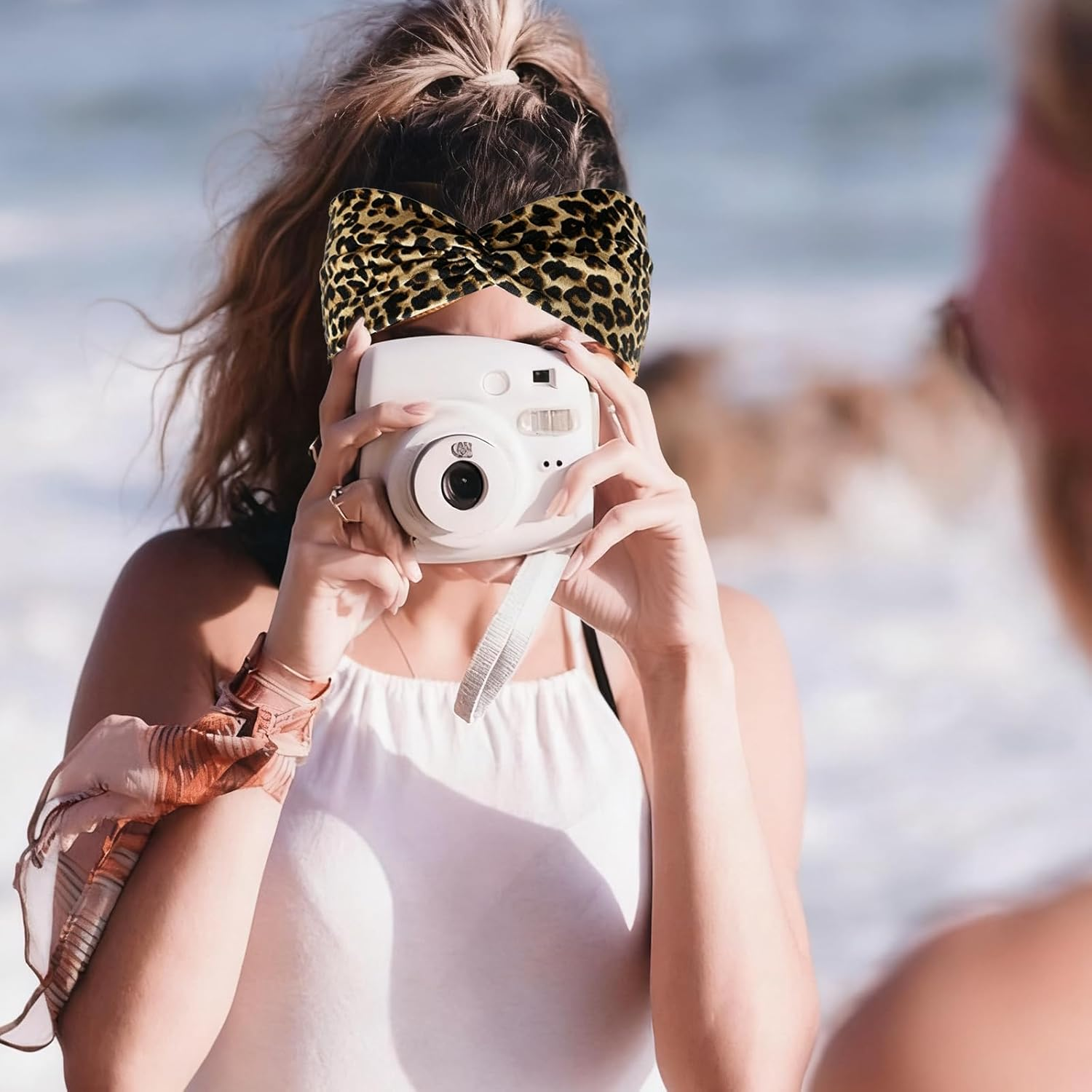 Pack of 6 Women'S Knitted Hair Bands, Multicoloured Wide Hair Bands, Sports Headband for Fitness, Yoga, Running, Workout, Wide Elastic Headband for Women and Girls image number 1