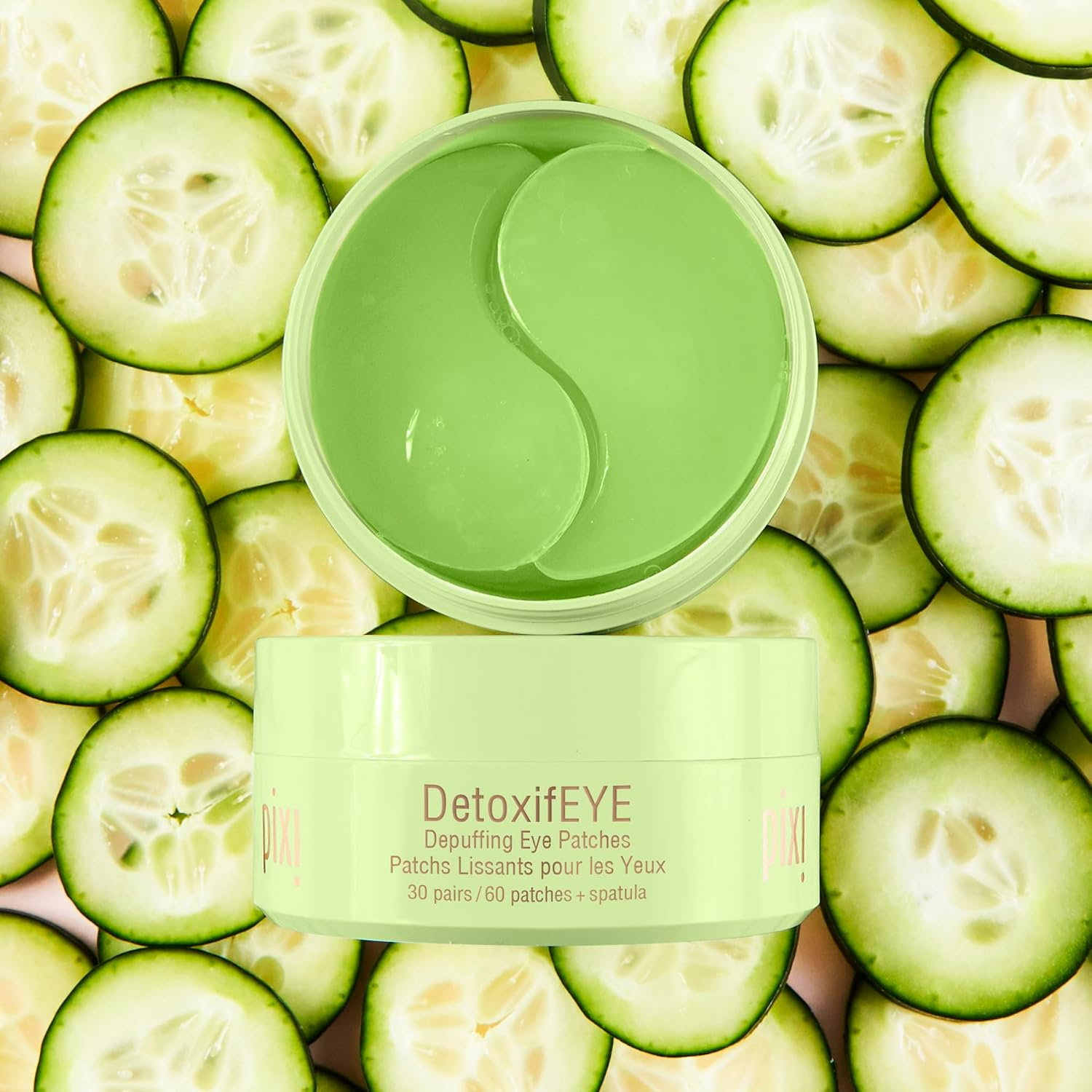 Pixi Detoxifeye Depuffing Hydrogel under Eye Patches 30 Pairs 60 Patches image number 1