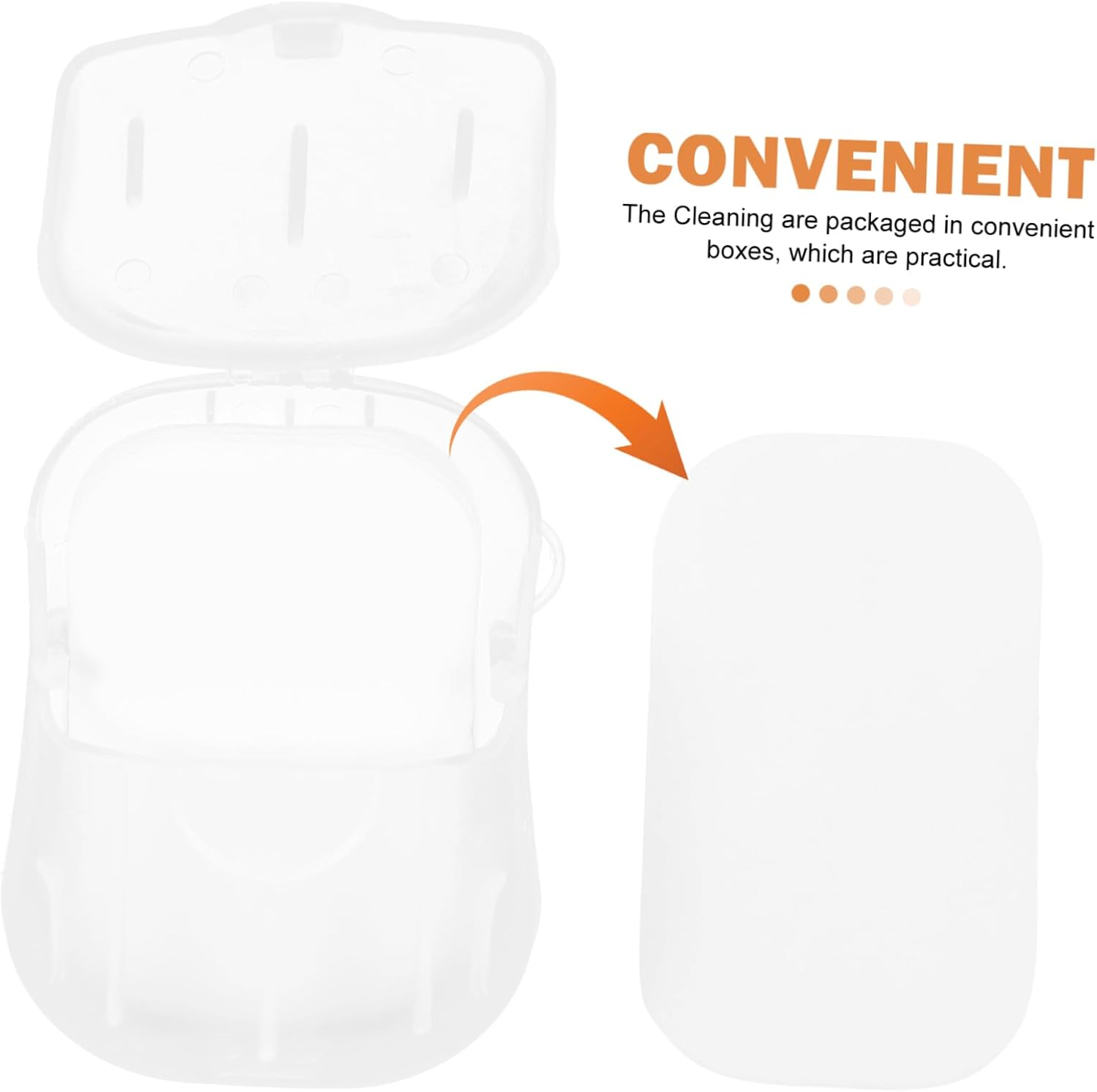 OSOLADY Travel Soap Sheets Hand Cleaning Soap Slices Boxes Packing for Family Camping Trip image number 5