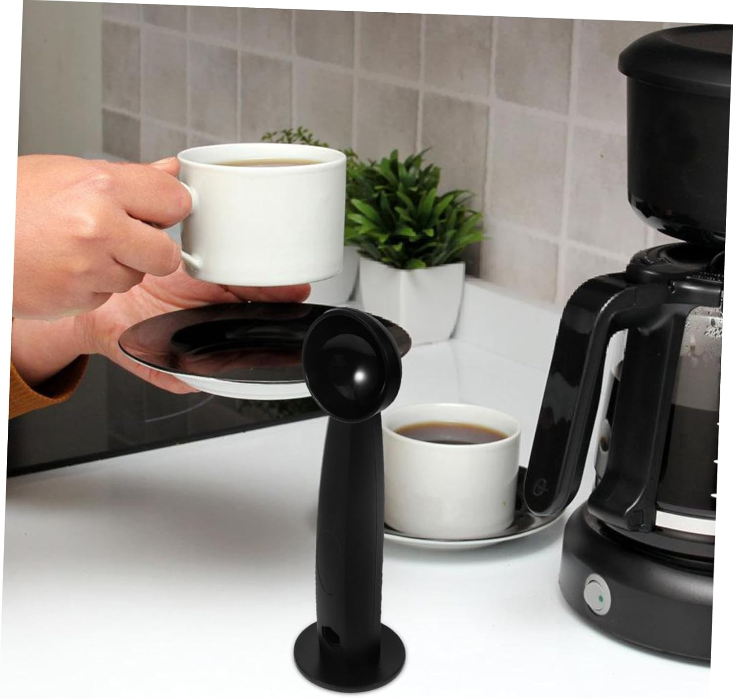 COMPUKAS 2-In-1 Coffee Tamper and Pressing Spoon Dual-Use Coffee Bean Pressers with Tamping Scoop for Espresso and Tea Measurements image number 2