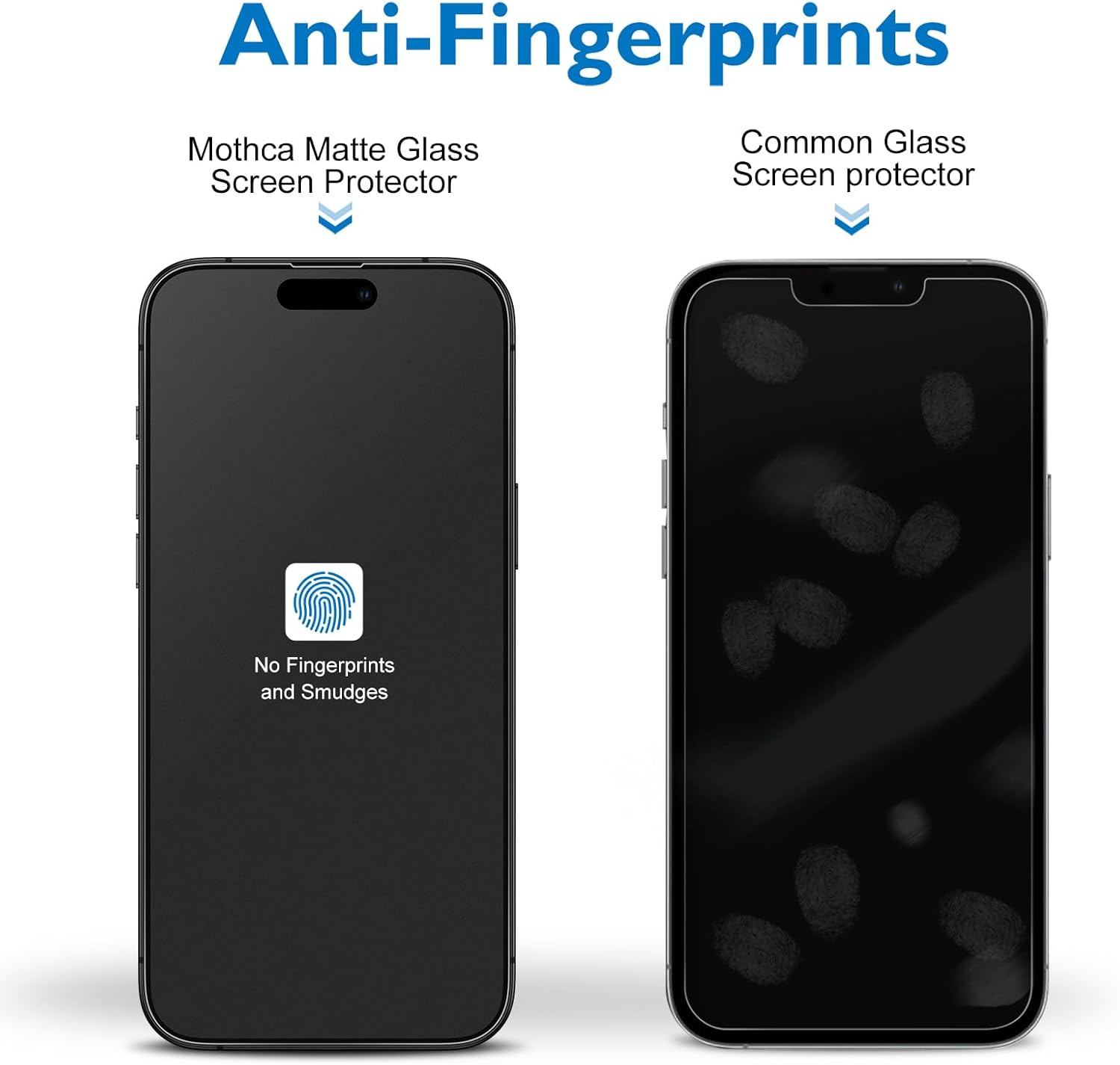 Mothca Matte Screen Protector for Iphone 16 Pro 6.3-Inch (1 Pack), Tempered Glass Film Anti-Glare & Anti-Fingerprint, Case Friendly -Smooth as Silk image number 3