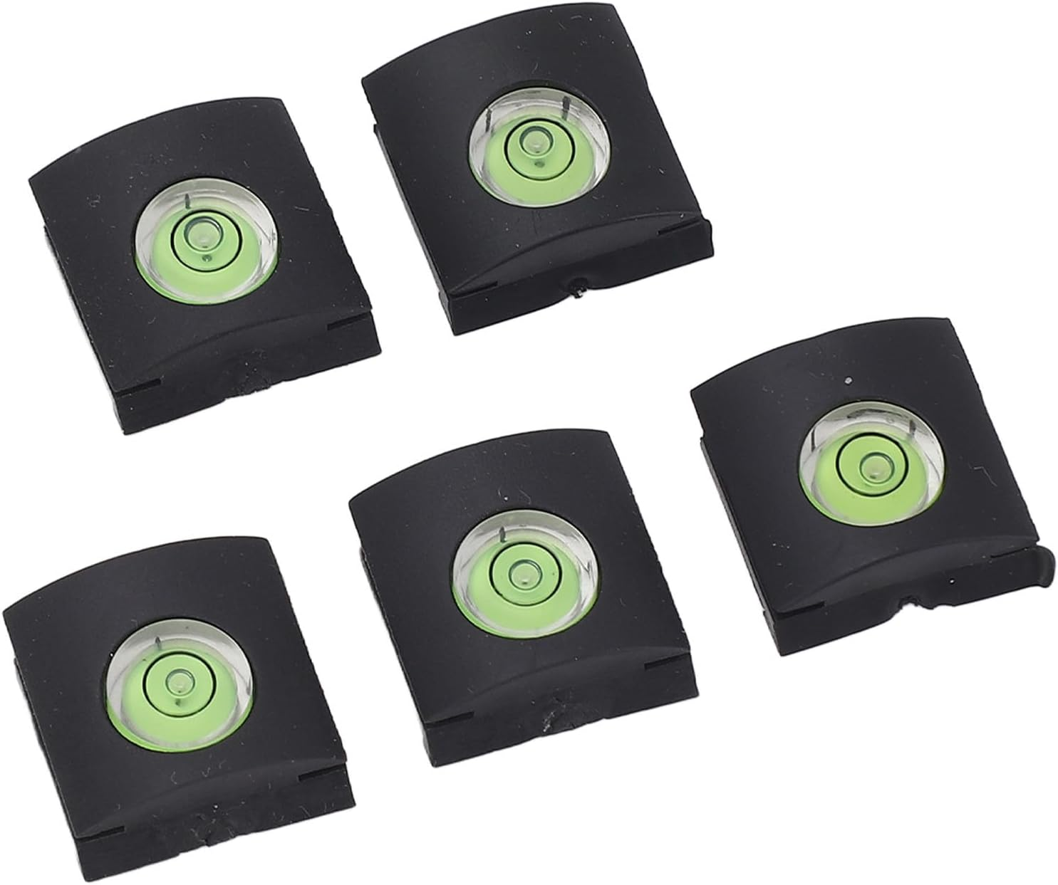 Dpofirs 1 Axis Hot Shoe Level, 5PCS Hot Shoe Bubble Level DSLR Camera Silicon Rubber Accurate Leveling image number 2