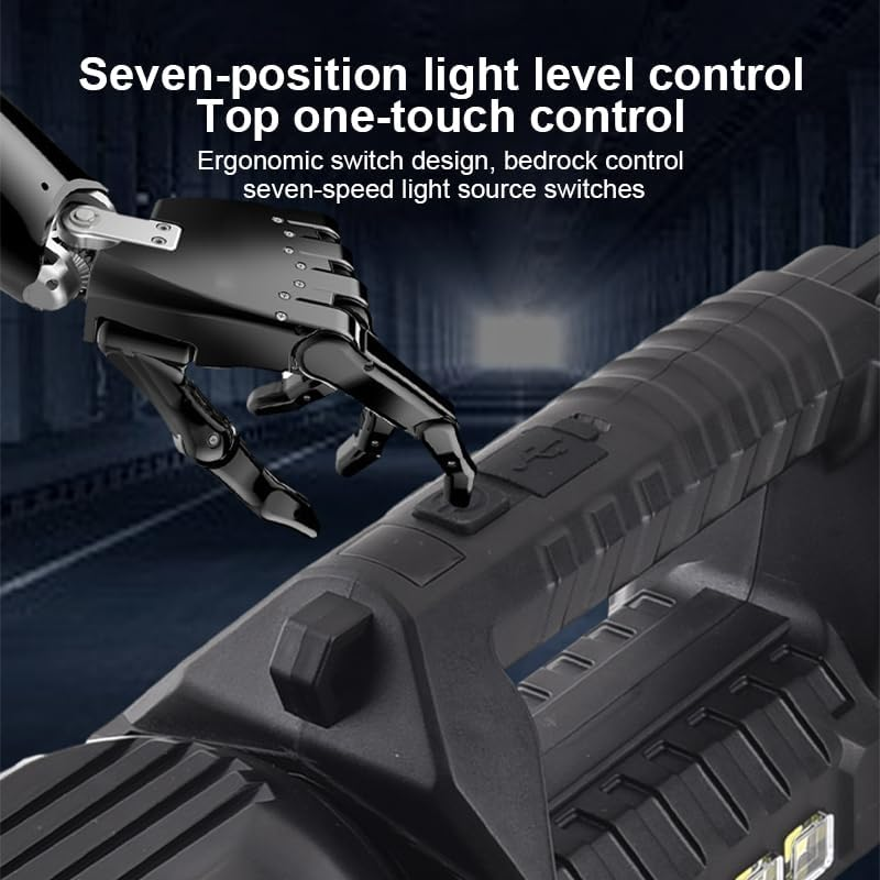 LEDON Standing Rechargeable Portable Rechargeable Treasure Function Flashlight image number 3