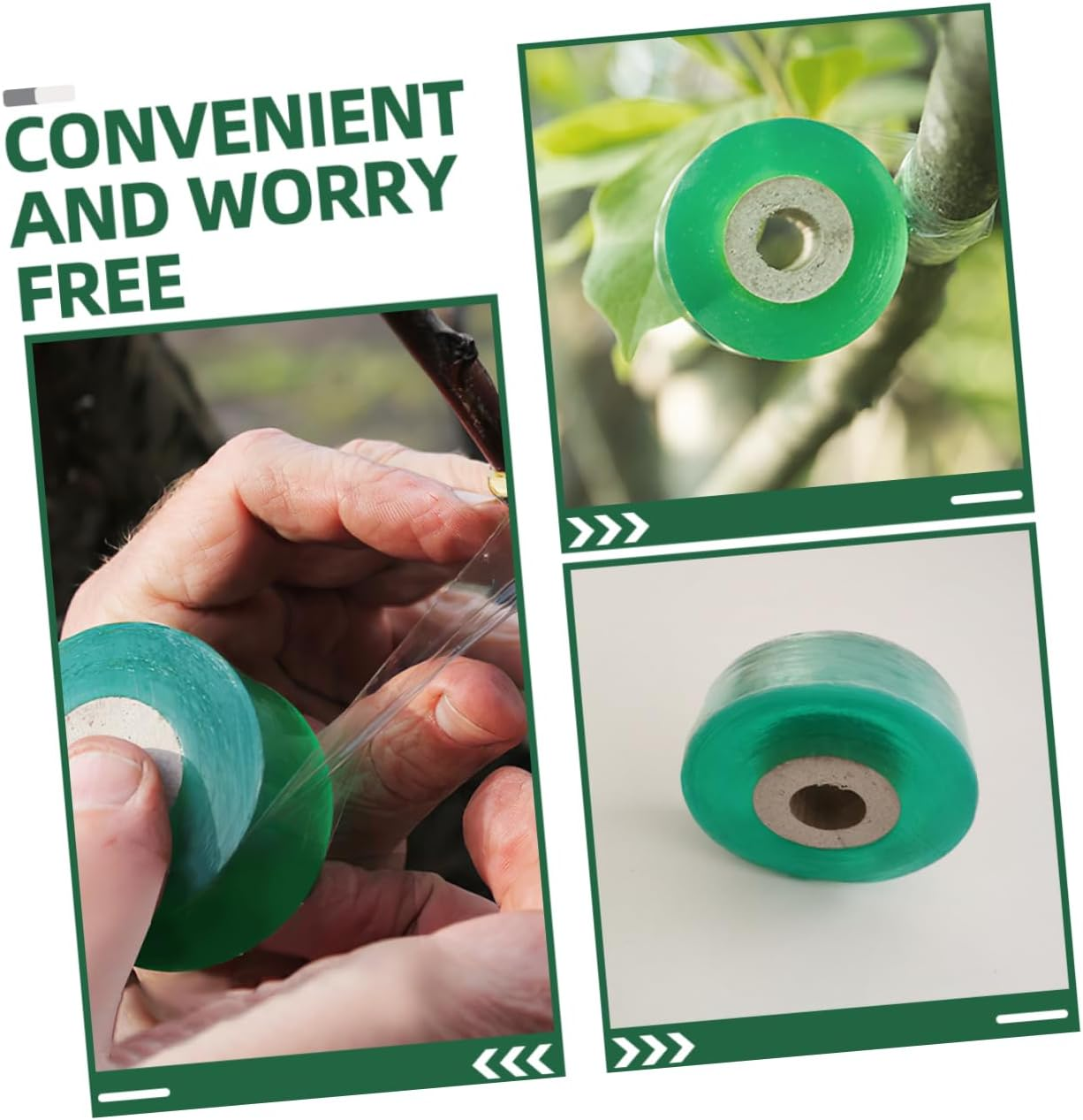 SUPVOX Grafting Tape and Plant Repair Tape for Gardening Use, 4 Rolls of 100Cm Stretchable Self-Adhesive Budding Film 2Cm Width, Suitable for Fruit Trees and Plant Grafting Accessories image number 6