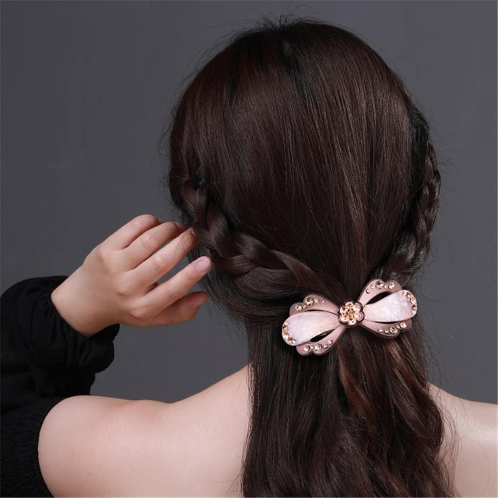 Alligator Clip,Headdress,Hair Clamp,Hairpins,Hair Accessories Fabric Hairpin Rhinestone Flower Horizontal Clip Hair Headdress Spring Clip Hairpin (Color : Regular, Size image number 5