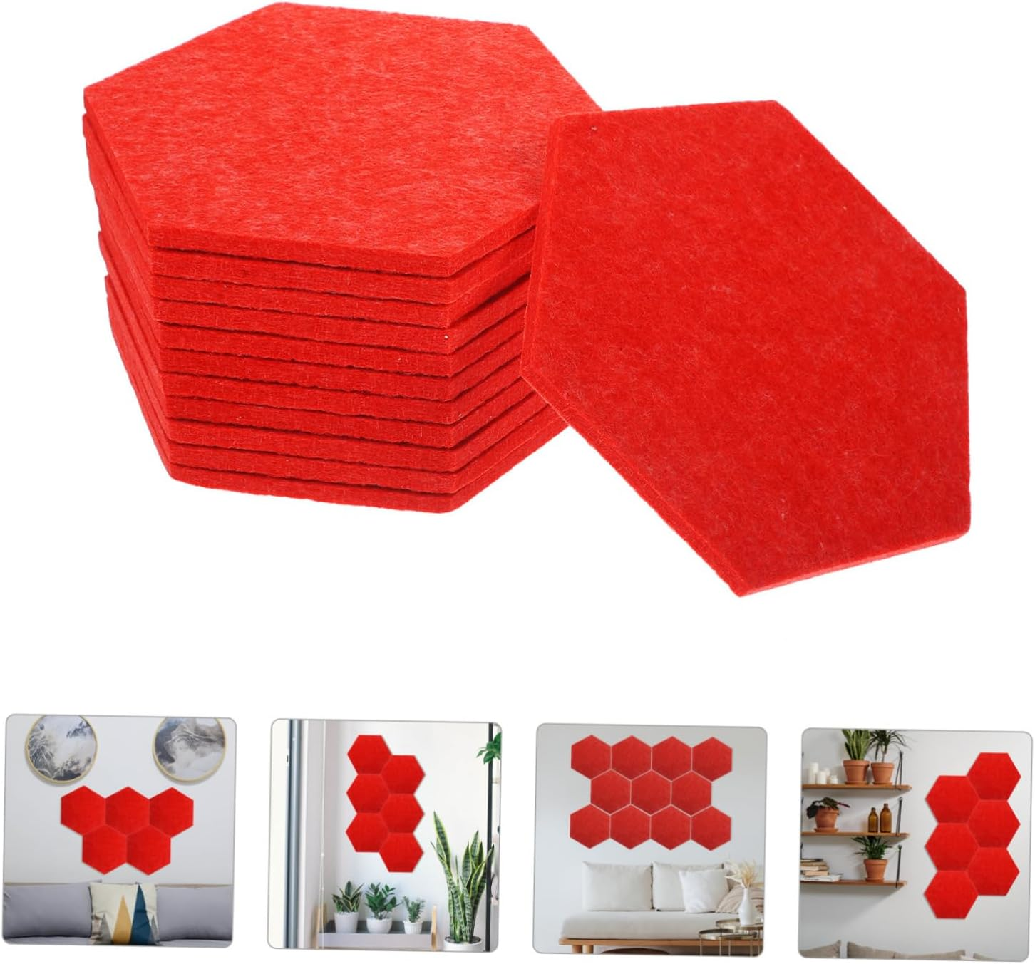 Tofficu 36Pcs Versatile Felt Mat for Classroom Office Notice Board Decorative Bulletin Board in Multi-Colors image number 2