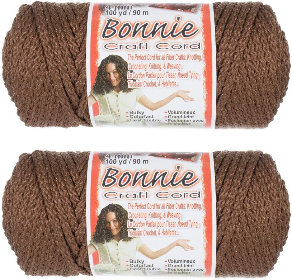 4Mm Macram&eacute; Craft Bonnie Cord 100 Yard Skein 2 Pack
