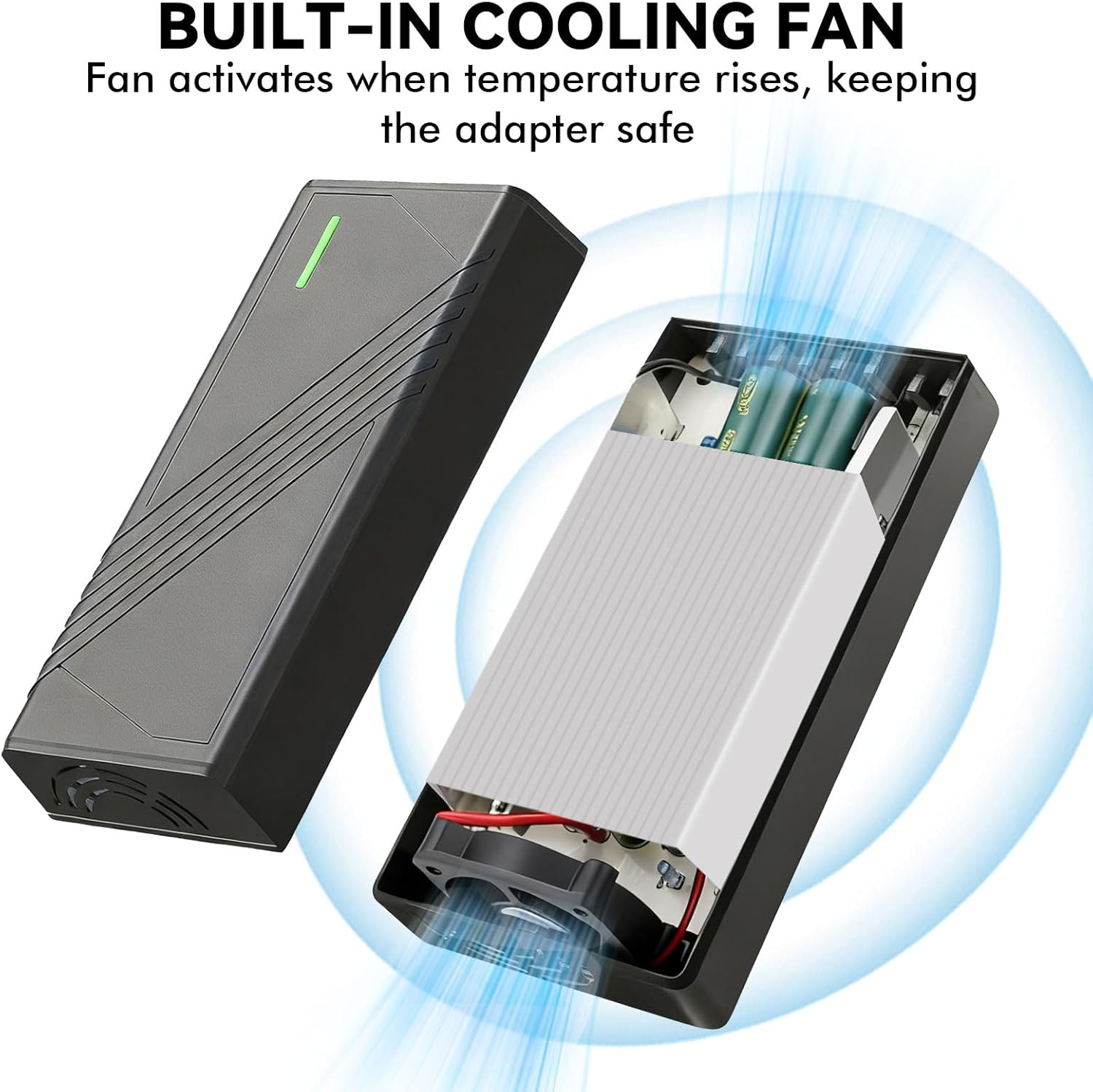 AC to DC Converter 250W(Pro Max) 12V 20A AC 110V~240V to DC 12V Converter Car Cigarette Lighter Socket Transformer AC/DC Power Adapter for Car Refrigerator, Vacuum Cleaner, Tire Inflator and More image number 3