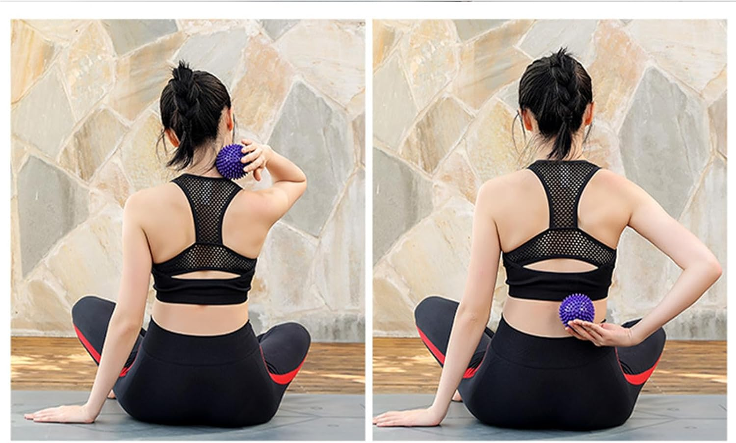 Plantar Fasciitis Foot Roller Massage Ball Set with Two Spiky Massage Balls and One Foot Roller for Pain Relief Trigger Point Therapy Ideal for Plantar Fasciitis Relief and Foot Massage image number 4