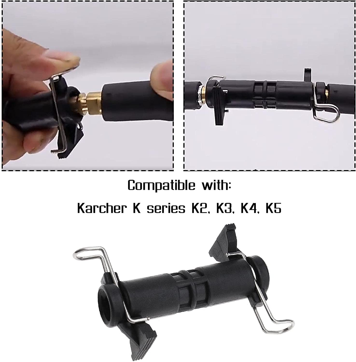 SING F LTD High Pressure Washer Water Cleaning Hose Extension Connector Joiner Adapter Compatible with Karcher K2 K3 K4 K5 K6 K7 image number 1