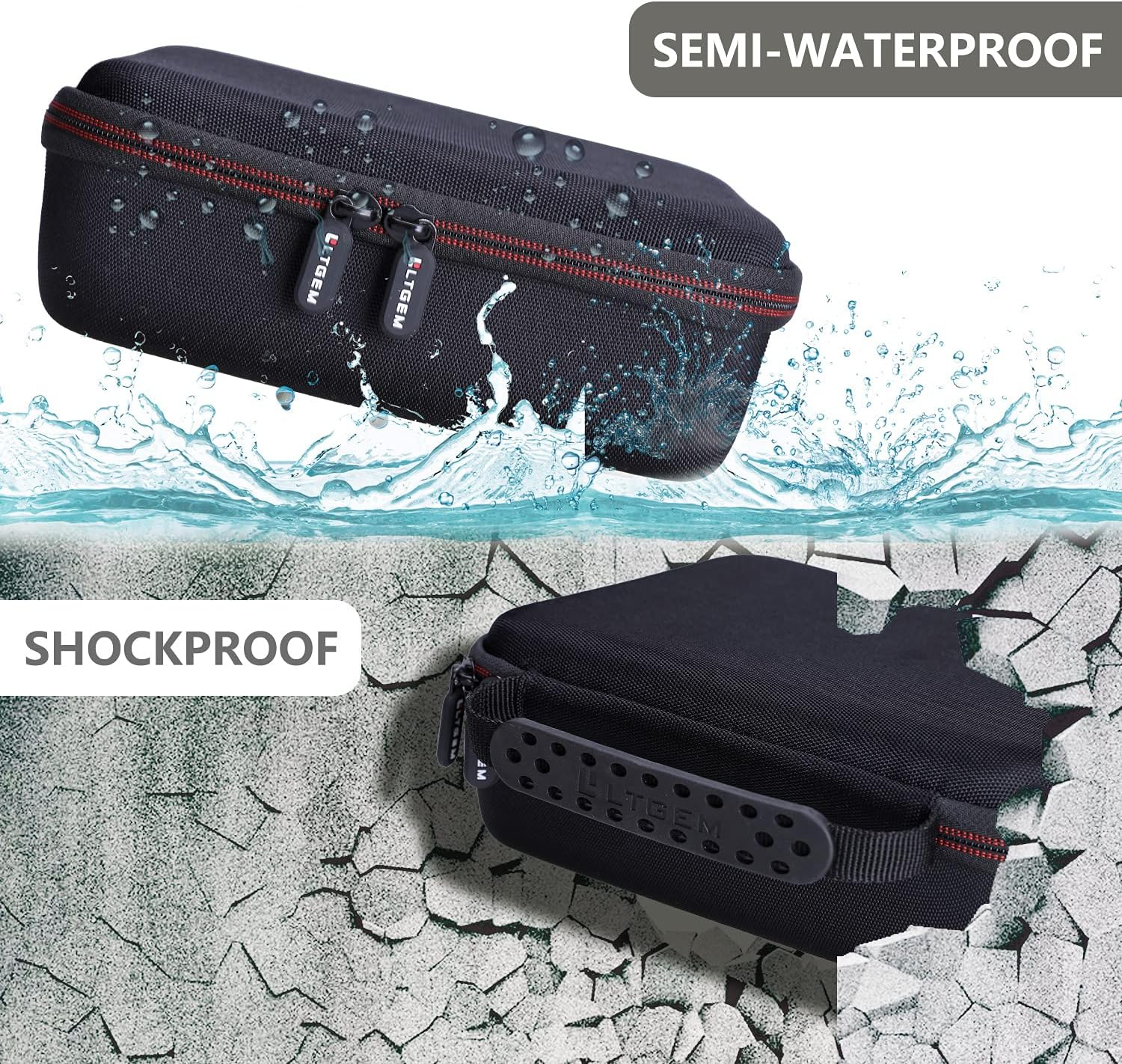 LTGEM EVA Hard Case Compatible with Dremel Versa Cleaning Tool- Grout Brush- Bathroom Shower Scrub- Kitchen & Bathtub Cleaner - Travel - Protective Carrying Storage Bag image number 4