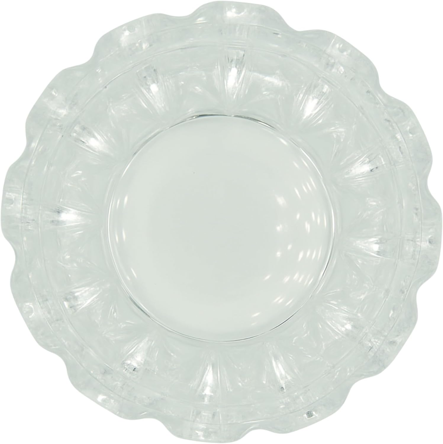 Glass Ashtray Clear Crystal Look 12Cm round Heavyweight Cigarette Holder for Home Office or Outdoor Use image number 4