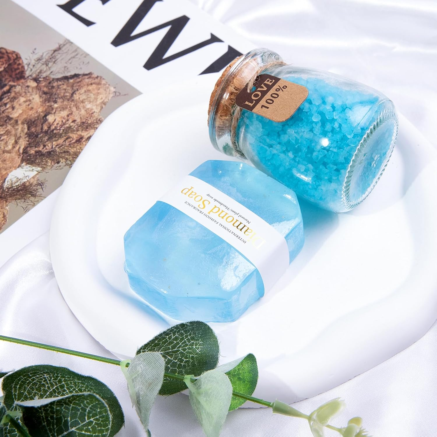 Gifts for Women, Birthday for Women, Gifts Basket for Friend Mom Grandma, Blue