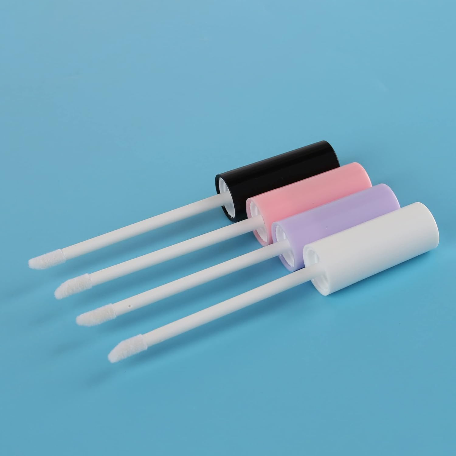 COSIDEA 50 Pack Empty Black 15Ml Squeeze Lip Gloss Tubes with Wand 0.5Oz Soft Lipgloss Container Chapstick Containers Empty Tube - Purple image number 3