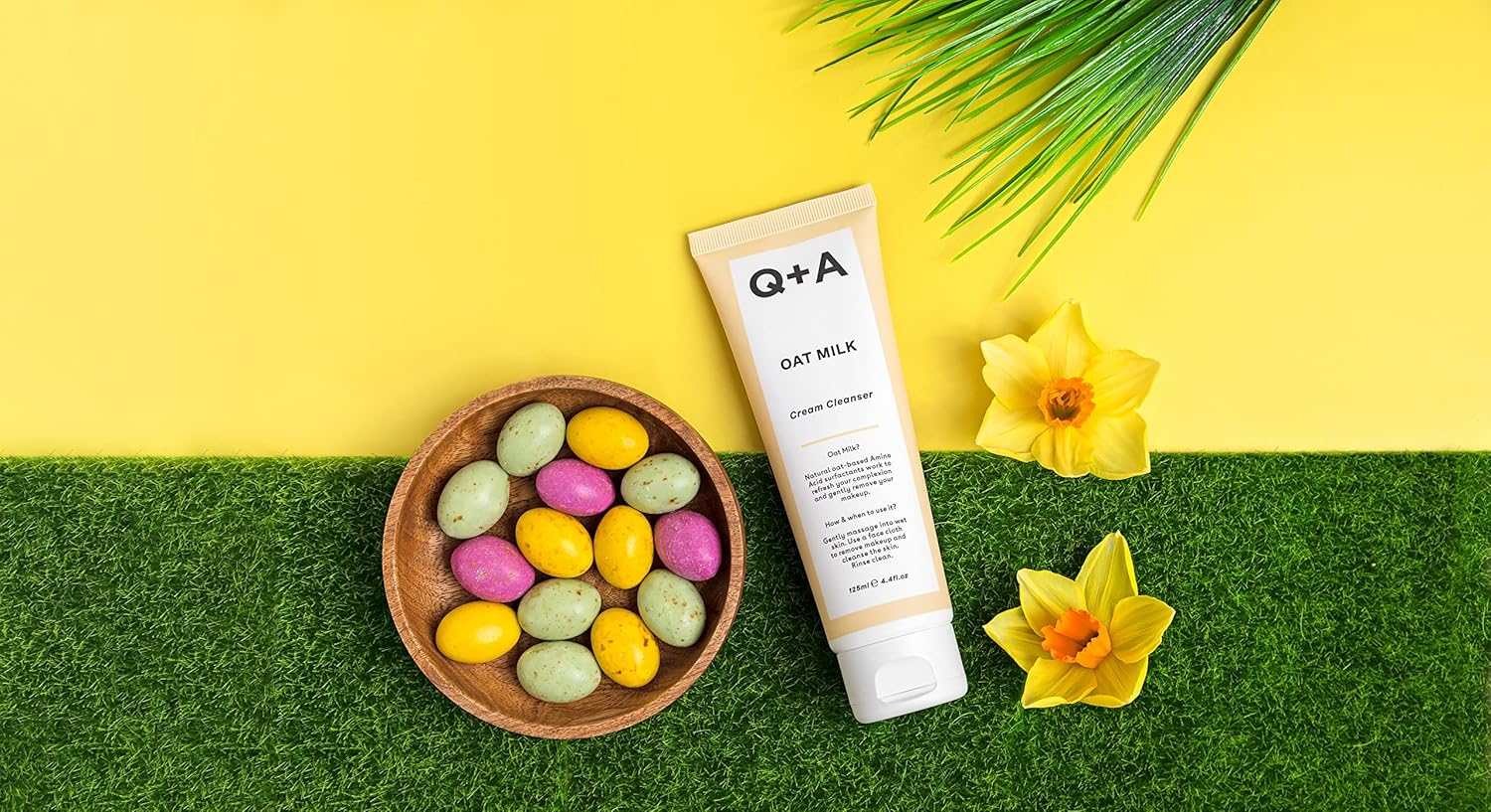 Q+A Oat Milk Cream Cleanser, a Moisturising Face Cleanser Formulated with a Triple Blend of Oat Derived Ingredients to Gently Lift Makeup and Impurities, 125Ml image number 5