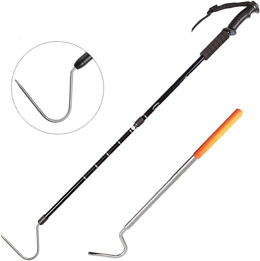 Yomyray Extendable Snake Hook Reptile Corn Snake Ball Python Rattlesnake Handling Tool for Catching,Controlling,Or Moving Snakes, Material Tool(53Inch and 25Inch) image number 6