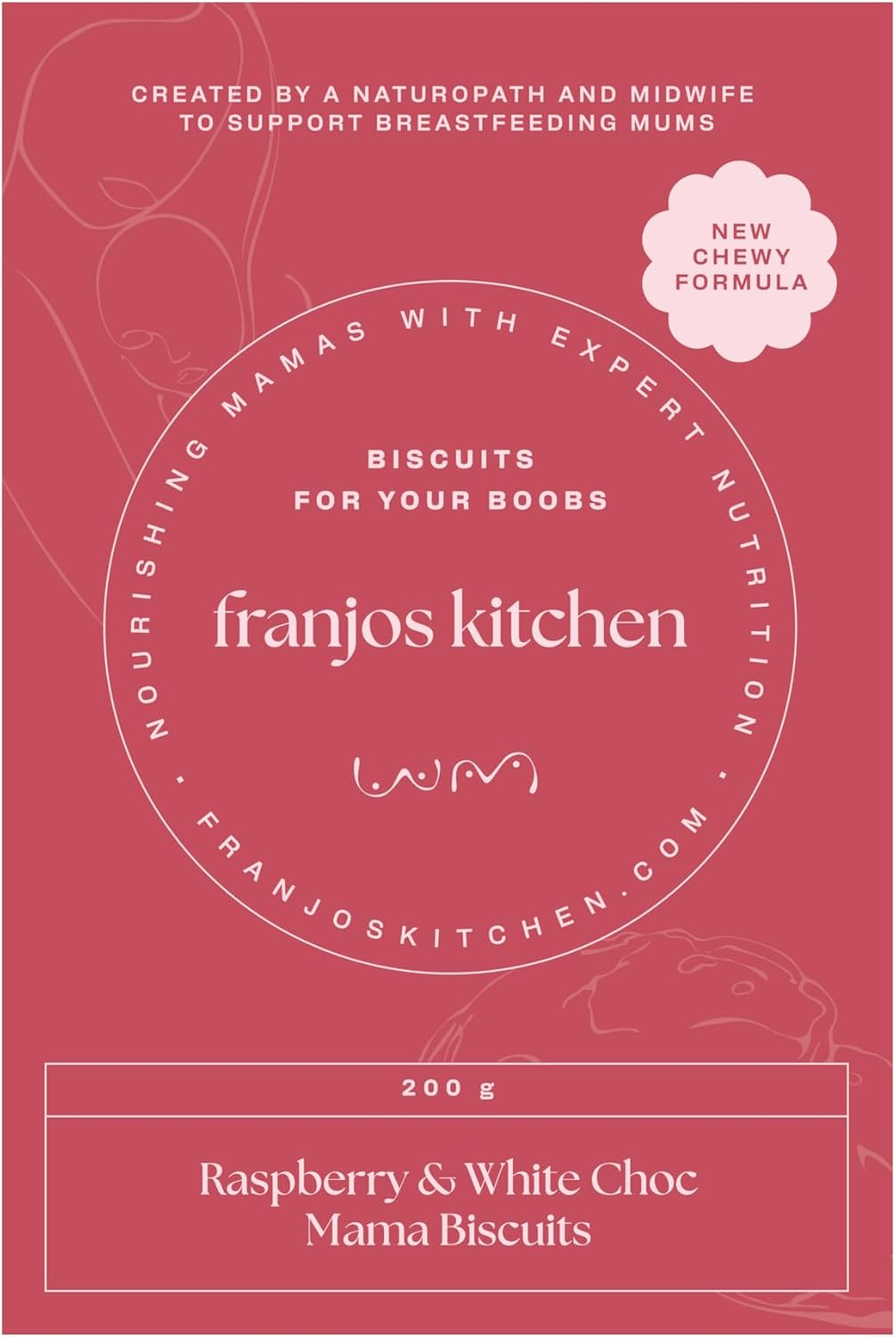 Franjo'S Kitchen Biscuits Raspberry&White Choc 252G image number 2