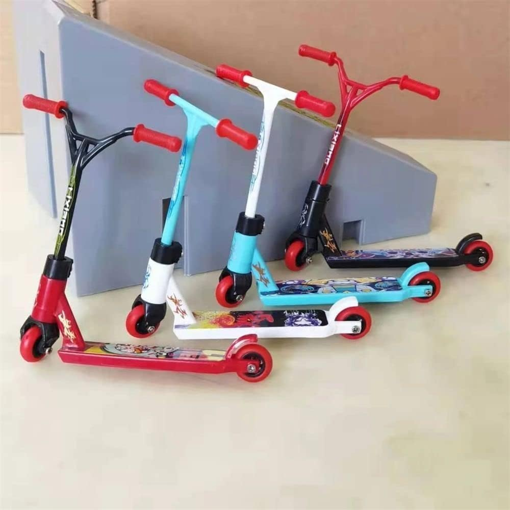 Labriciyon Red Finger Scooter Mini Finger Scooter Two Wheel Scooter Finger Training Toys Mini Finger Skateboards Finger Toys，Finger Boards and Finger Bikes，Exercise One'S Fingers image number 3