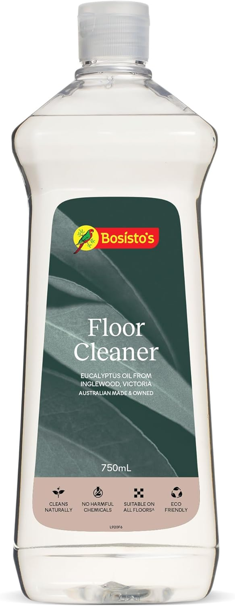 Bosisto'S Floor Cleaner 750Ml | with Pure Eucalyptus Oil, Natural Cleaning, Naturally Strong on Scuff Marks & Grime, No Harmful Chemicals, Streak Free, Eco Friendly, Australian Made & Owned image number 1