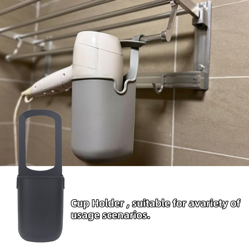 1PCS Stroller Silicone Cup Holder,Universal Stroller Cup Holder,Removable Water Bottle Holder for Outdoor,Silicone Storage Bag Drink Holder for Wheelchair,Scooters, Baby Bottle Holders (Blue) - Blue image number 4