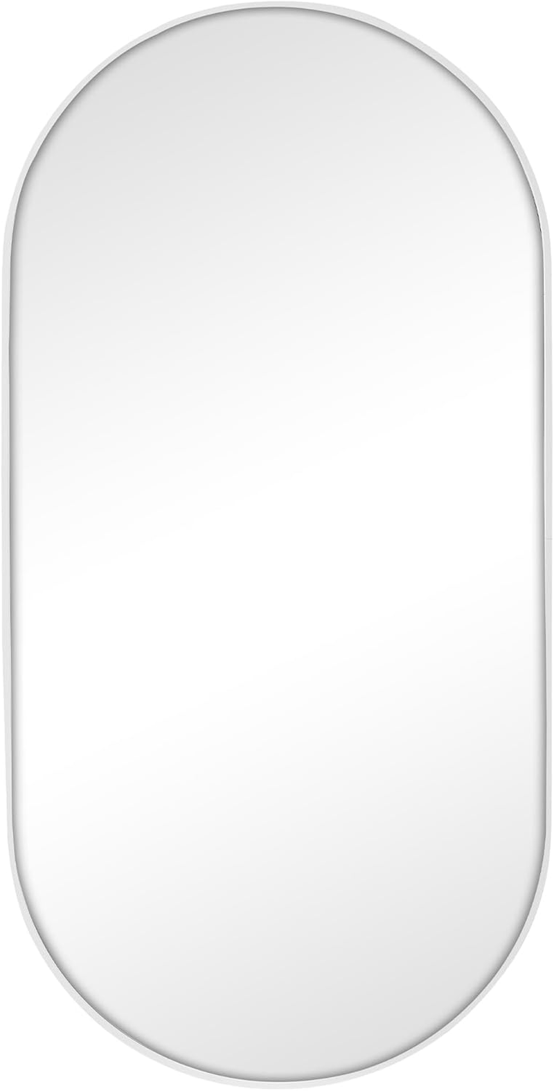 Cooper & Co. Zoe 90Cm Oval Aluminium Mirror Black