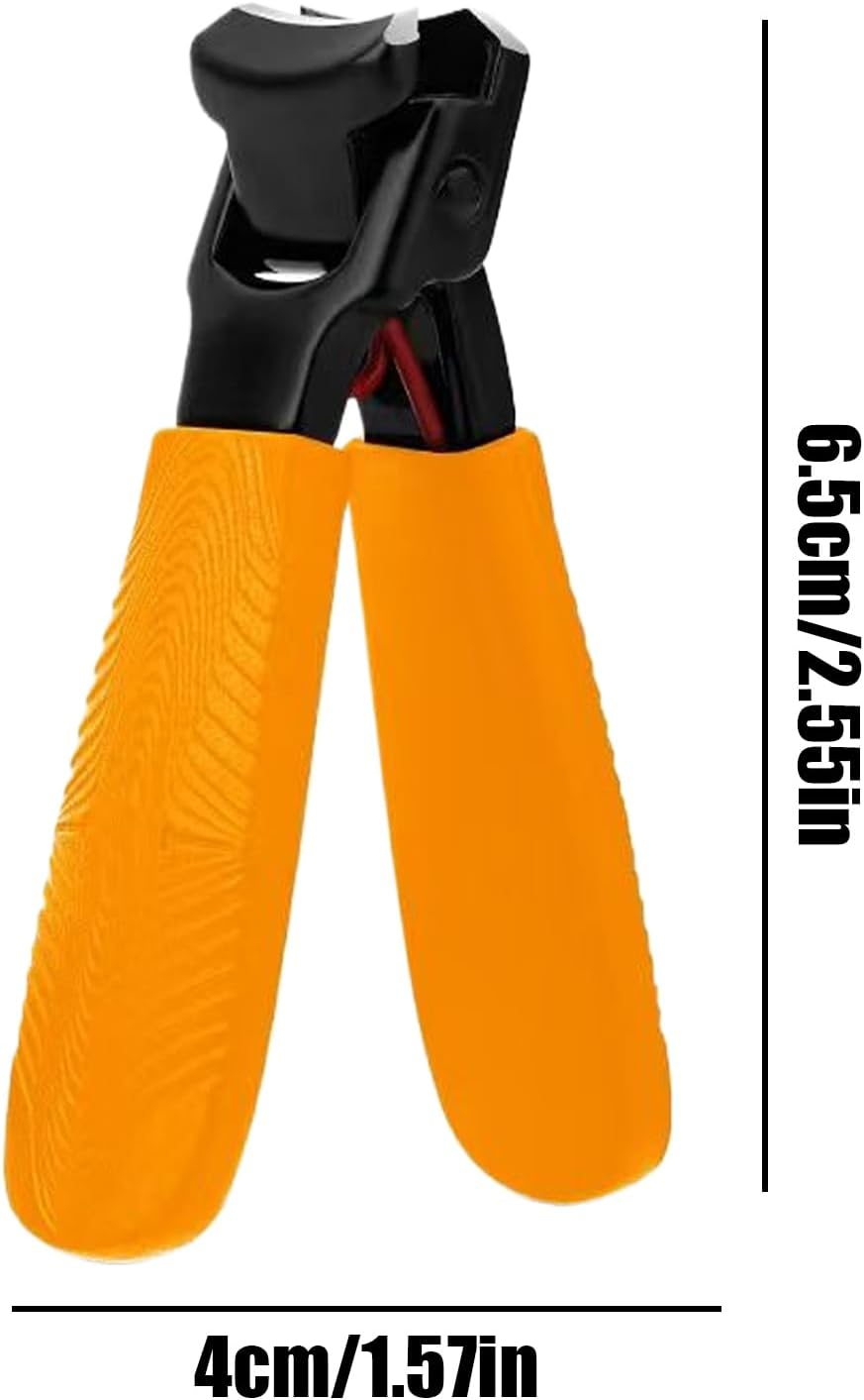 Qkbuza Large Toenail Clippers | Wide Jaw Opening Extra Large Toenail Clippers for Thick Nails | Stainless Steel Men Women Seniors Adults Toe Foot Nail Cutter Pedicure Travel Home - Black image number 2