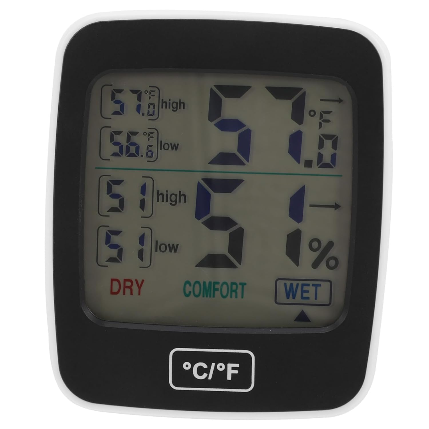 Gadpiparty Digital Hygrometer Thermometer with Large Screen Backlight Indoor Temperature Humidity Monitor for Home Office Basement Multipurpose Accurate Comfort Level Display image number 4