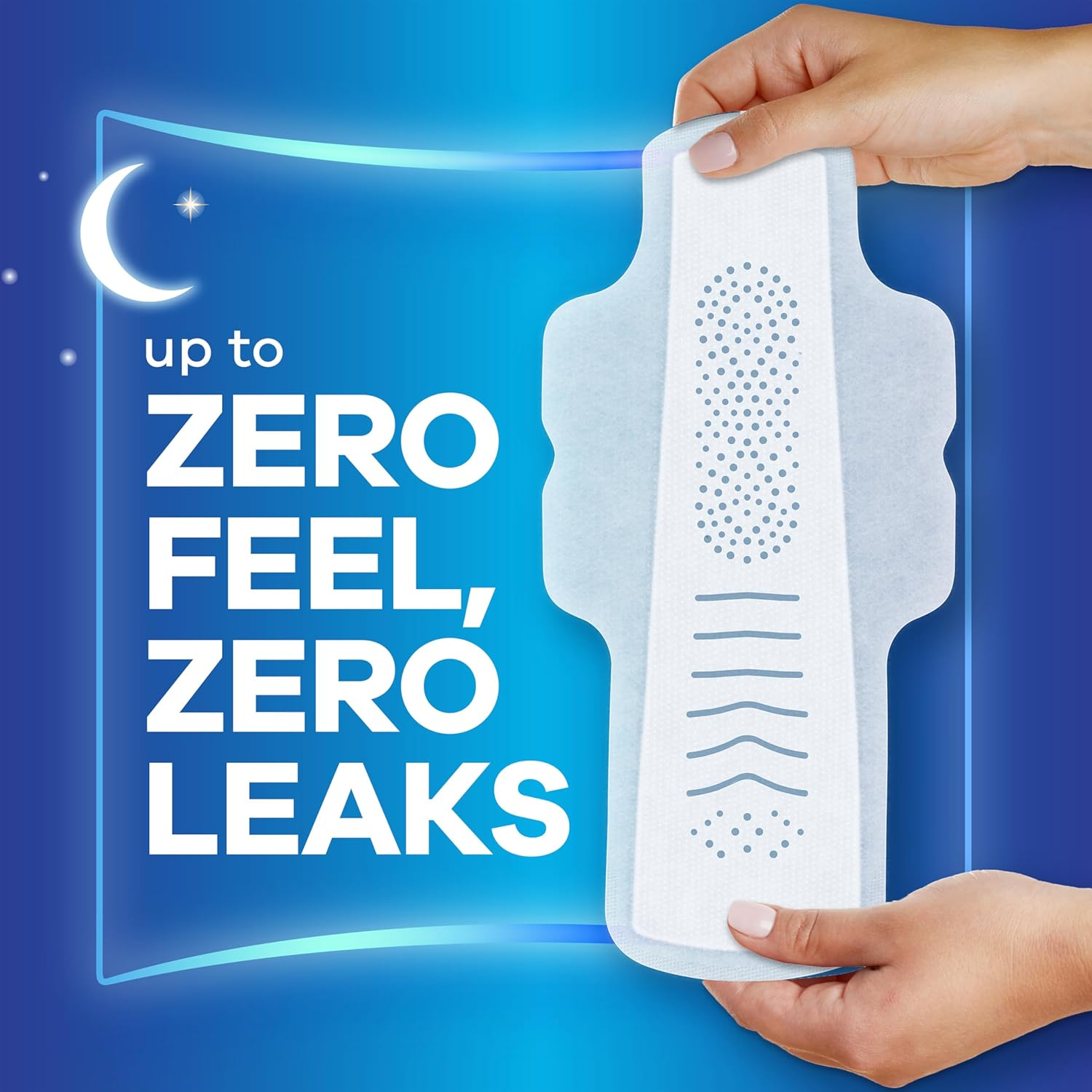 Always Infinity Feminine Pads with Wings for Women, Size 5, Extra Heavy Overnight, Unscented, 22 Count - Pack of 3 (66 Count Total) image number 5