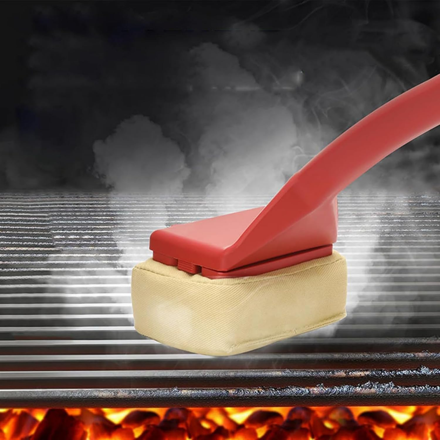 Grill Brush BBQ Scraper Steam Cleaning Bristle Free Heat-Resistant Safe for All Grill Types Cast Iron Stainless Steel Grates Barbecue Cleaner Accessorie Tool image number 3