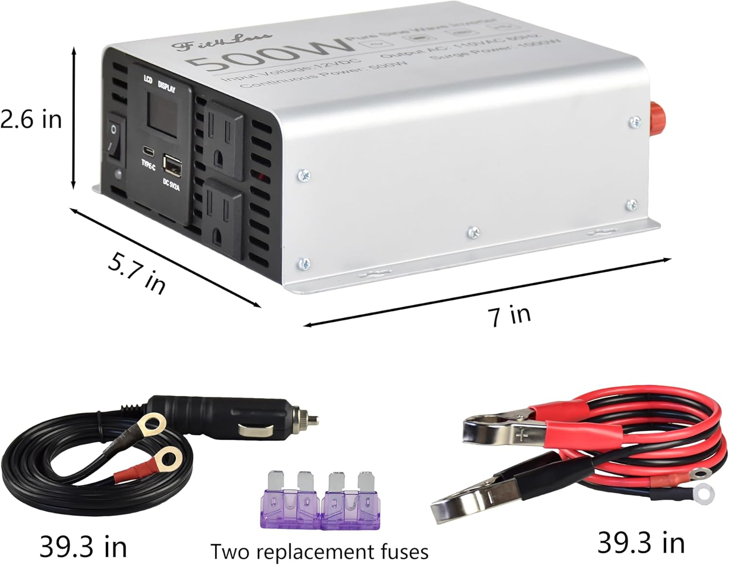 Pure Sine Wave Inverter 400W to 800W (500W) image number 1