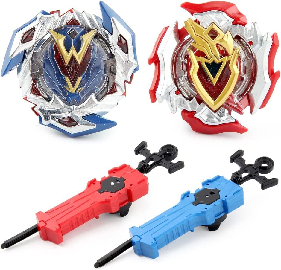 B-Qtech 2 King Set Battling Top with Burst Supergrip Battling Top Launcher Left & Right for Boys image number 1