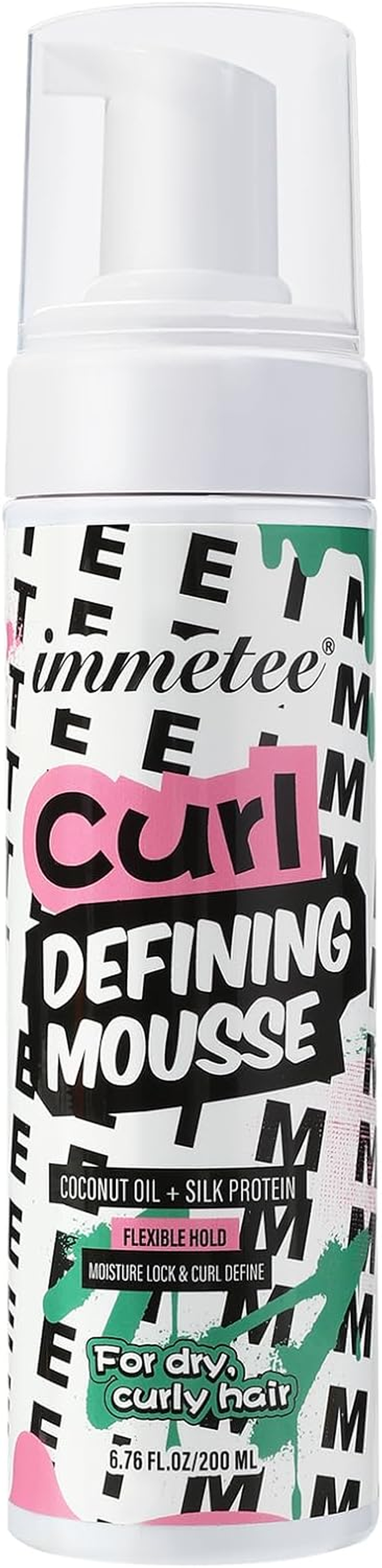 Immetee Curly Hair Mousse, Coconut Oil and Silk Protein for Frizz Control Styling Mousse, Extra Moisture Lock and Curl Define for Curly Hair Products.200Ml/6.76Fl Oz image number 5