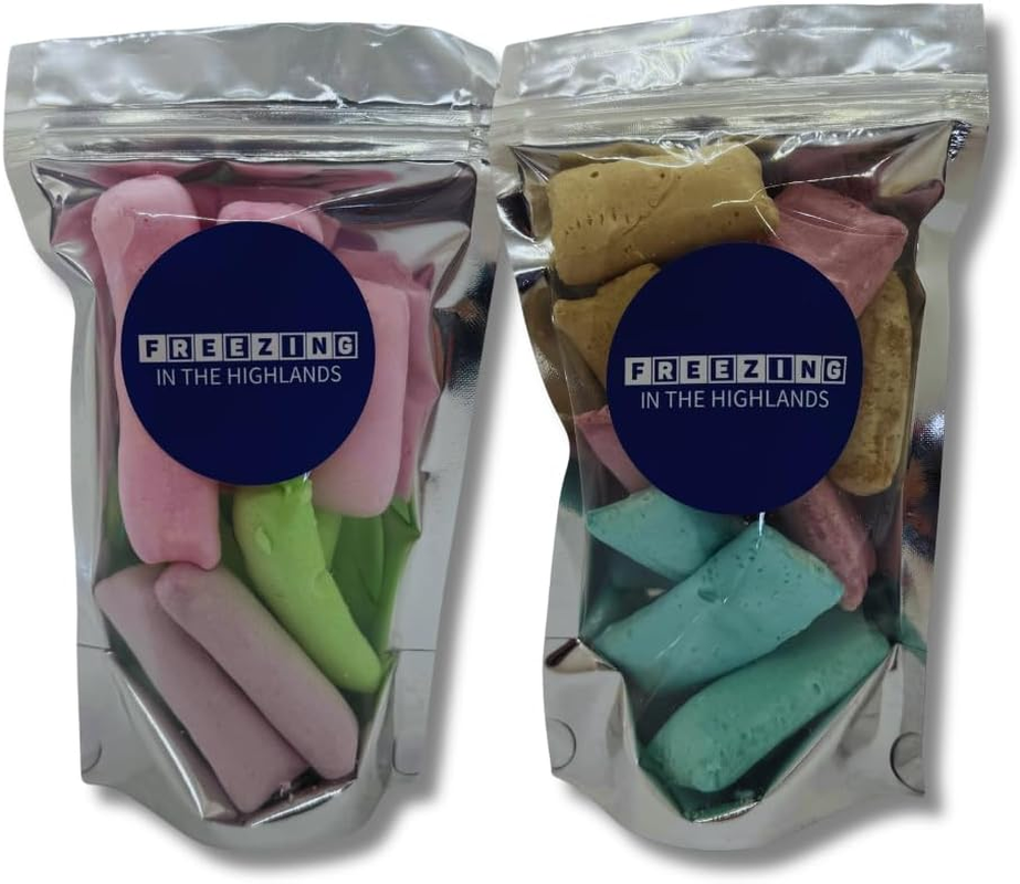 Freezing in the Highlands Freeze Dried Candy &ndash; Delicious 2-Pack Assorted Freeze Dried Lollies &ndash; Variety Pack Freeze Dry Candy Includes Mixed Fizzers & Mixed Wicked Fizz image number 1
