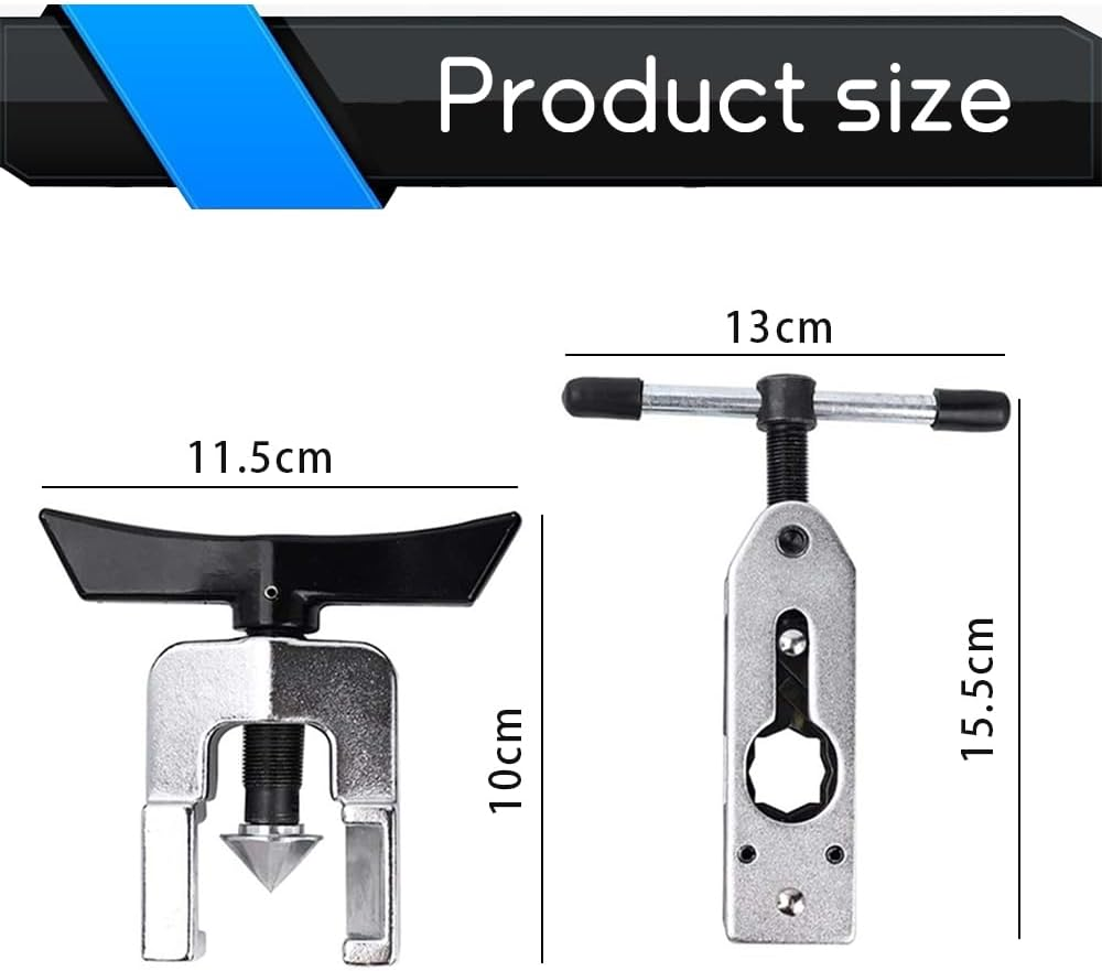 Flaring Tool, Aluminum and Copper Expansion Tool Kit, Metal Pipe Riveter, Copper, Aluminum and Stainless Steel Pipe Expansion Tool Set, Suitable for HVAC Gas Refrigeration Brake Lines image number 3