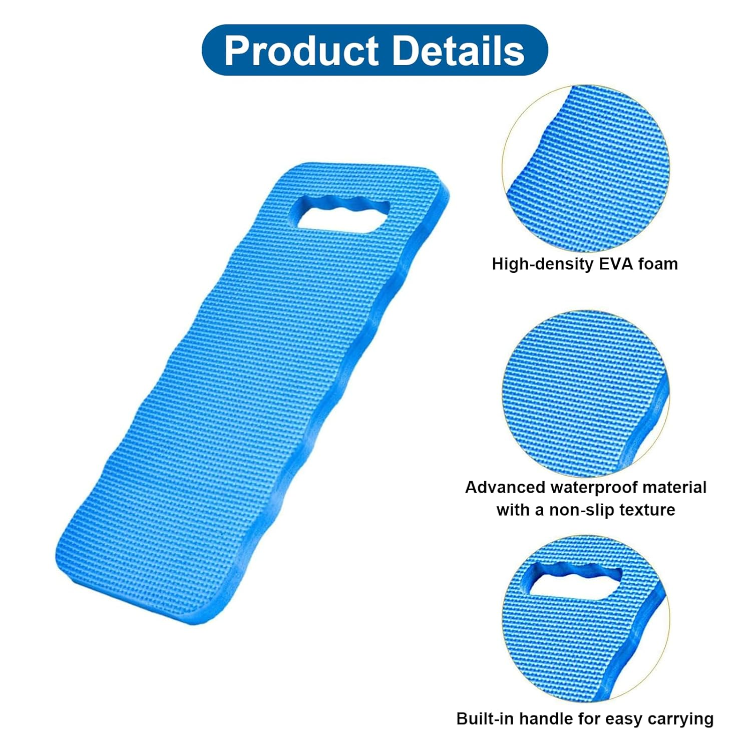 Rhoyee Extra-Thick Kneeling Pad &ndash; High-Density Foam Knee Cushion with Handle | Waterproof Garden Kneeler Mat for Gardening, Baby Bath, Yoga, Exercise, Prayer & Outdoor Activities (39X17X1.6Cm)