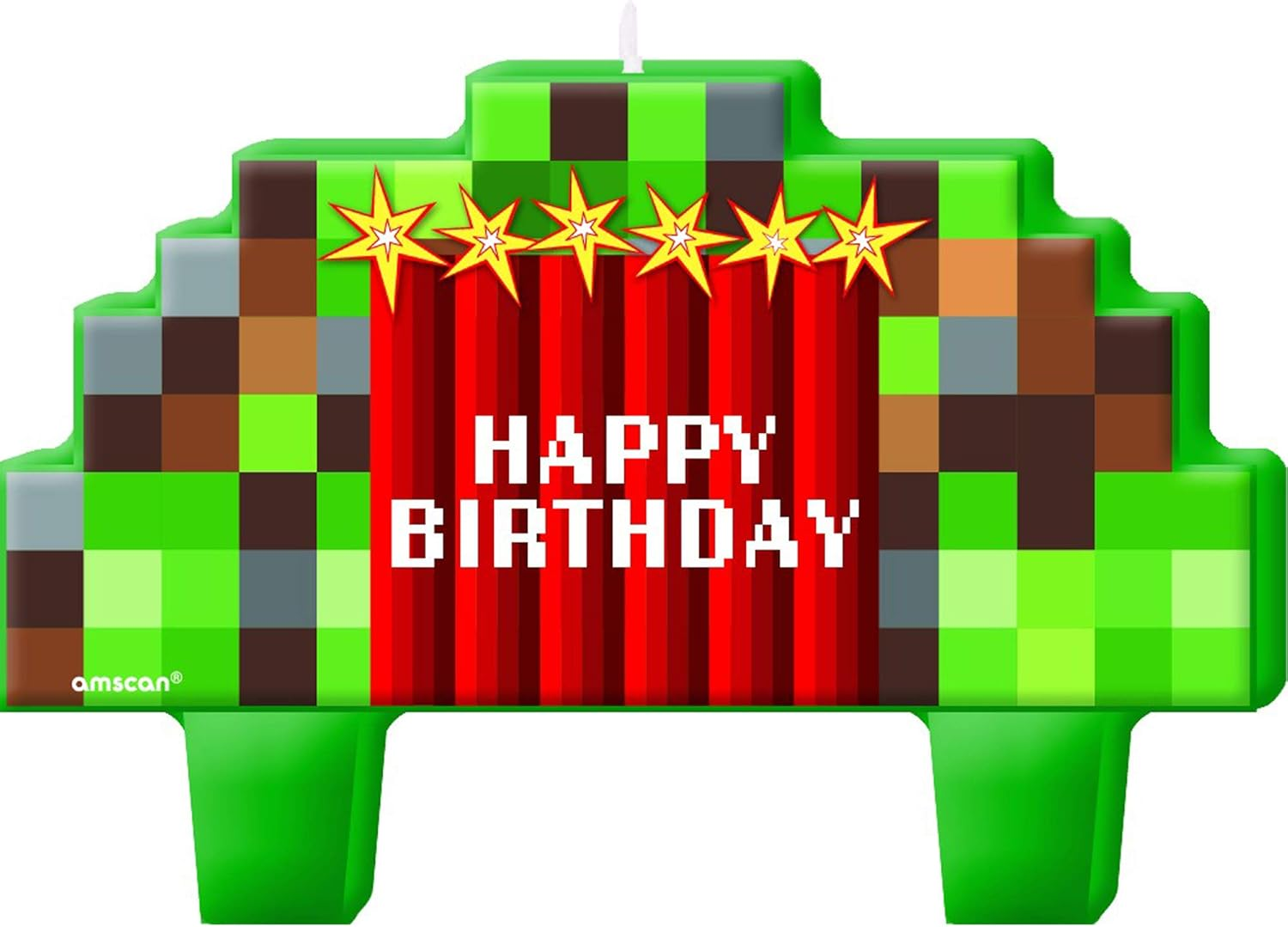 Amscan TNT Party! Mini Moulded BDAY Candle Set 4 Pieces