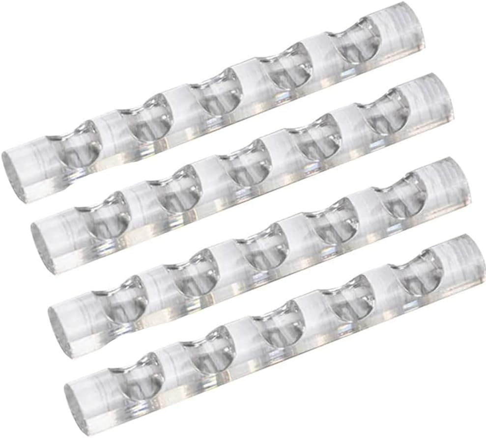 4Pcs Brush Holder Nail Art Acrylic Simple Transparent Pen Brush Stand Brush Rest Brush Rest for 5 Nail Pens Gel Nails Nail Tools Nail Supplies Stylish Useful Paint Brush Holder Nail Art Brushes image number 5