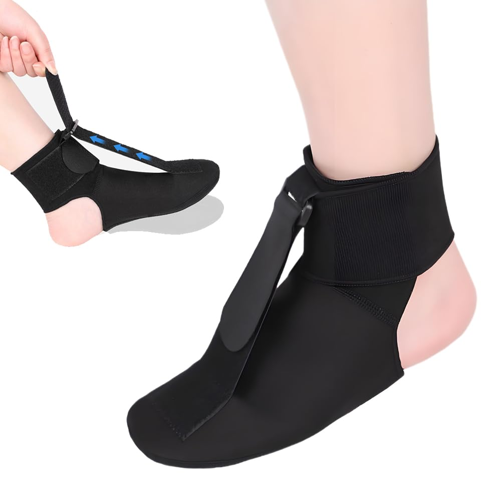 Plantar Fasciitis Night Splint Sock: for Foot Support, Sleep & Recovery - Right or Left Foot for Achilles Tendonitis Drop Foot，Supportive Foot Brace for Pain Relief, Stretching Boot for Sleep and Recovery (S) image number 5
