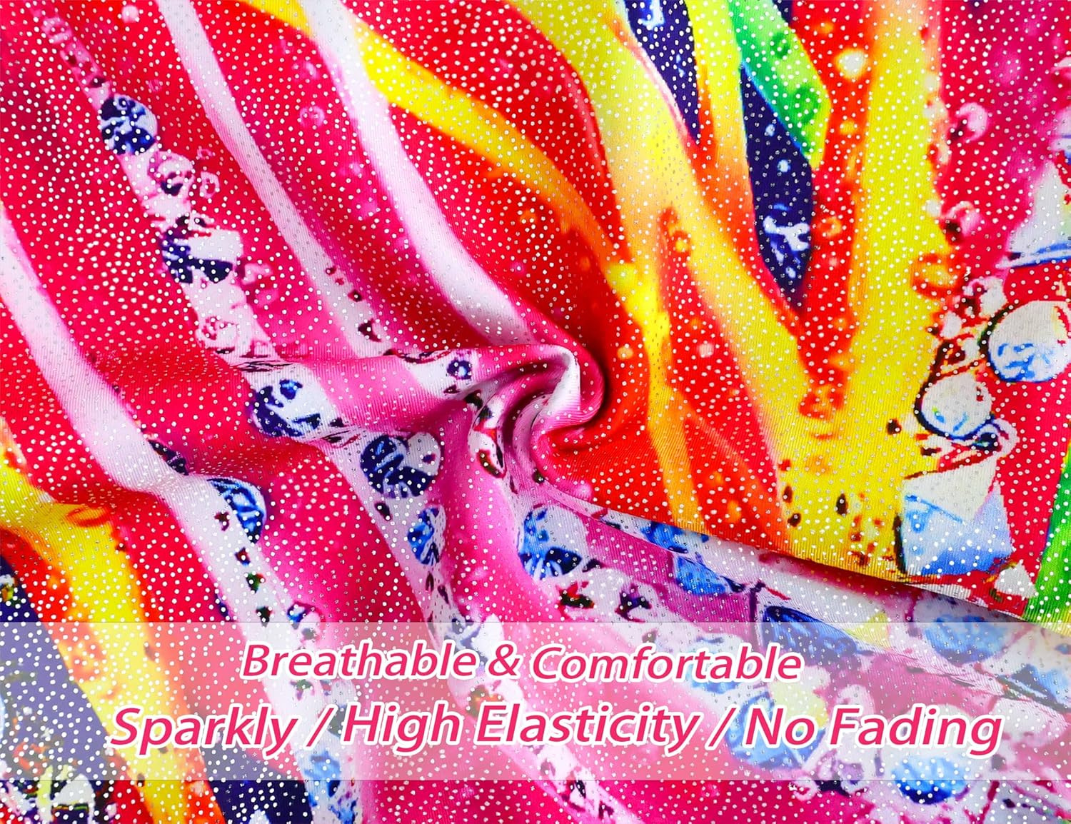 Jinhiteam Girls Gymnastics Leotards Size 2-9 Years Old Multicolor Sleeveless Little Kids Bodysuits Tumbling Outfit image number 3